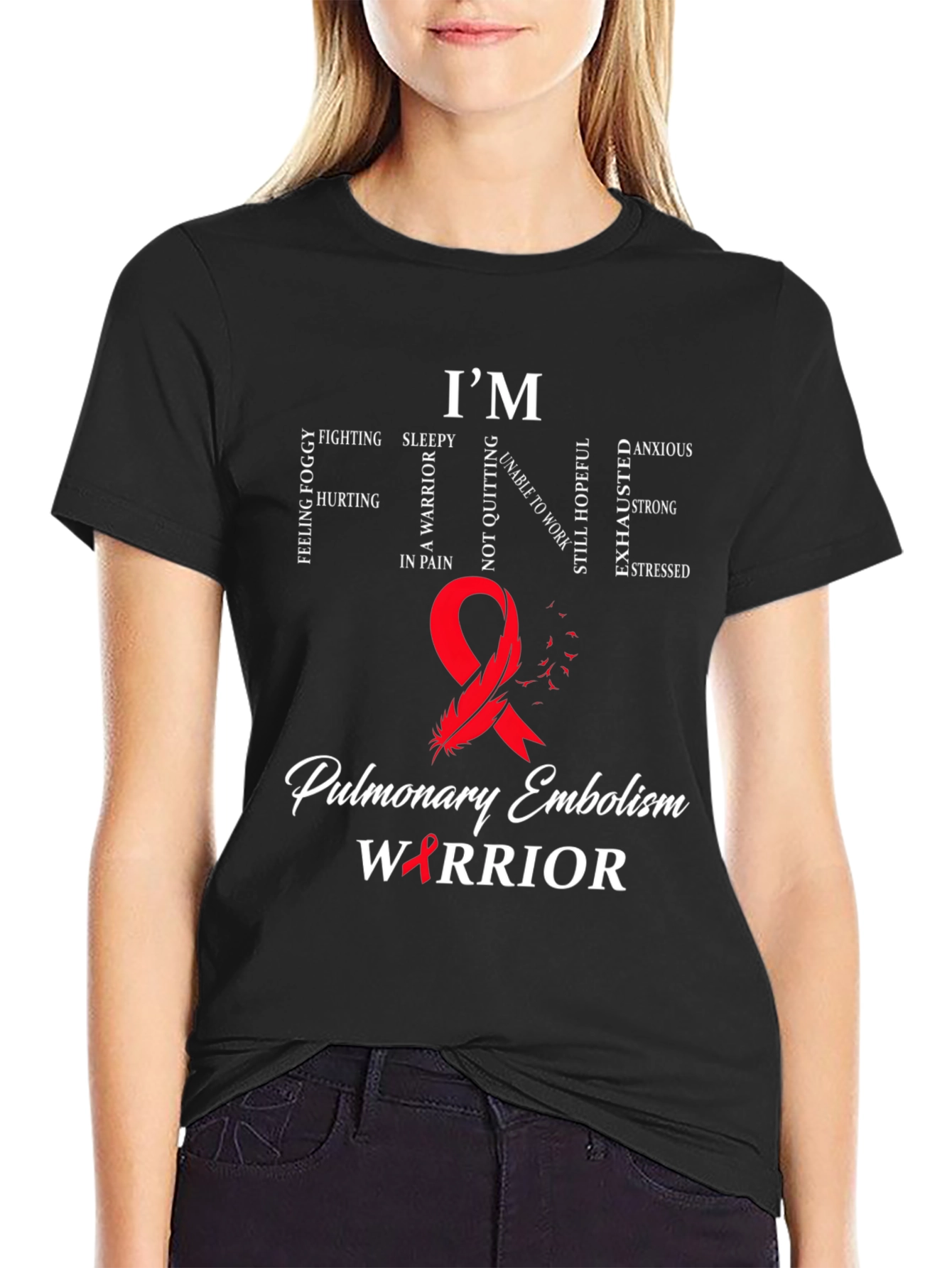 Pulmonary Embolism Warrior Awareness T-Shirt