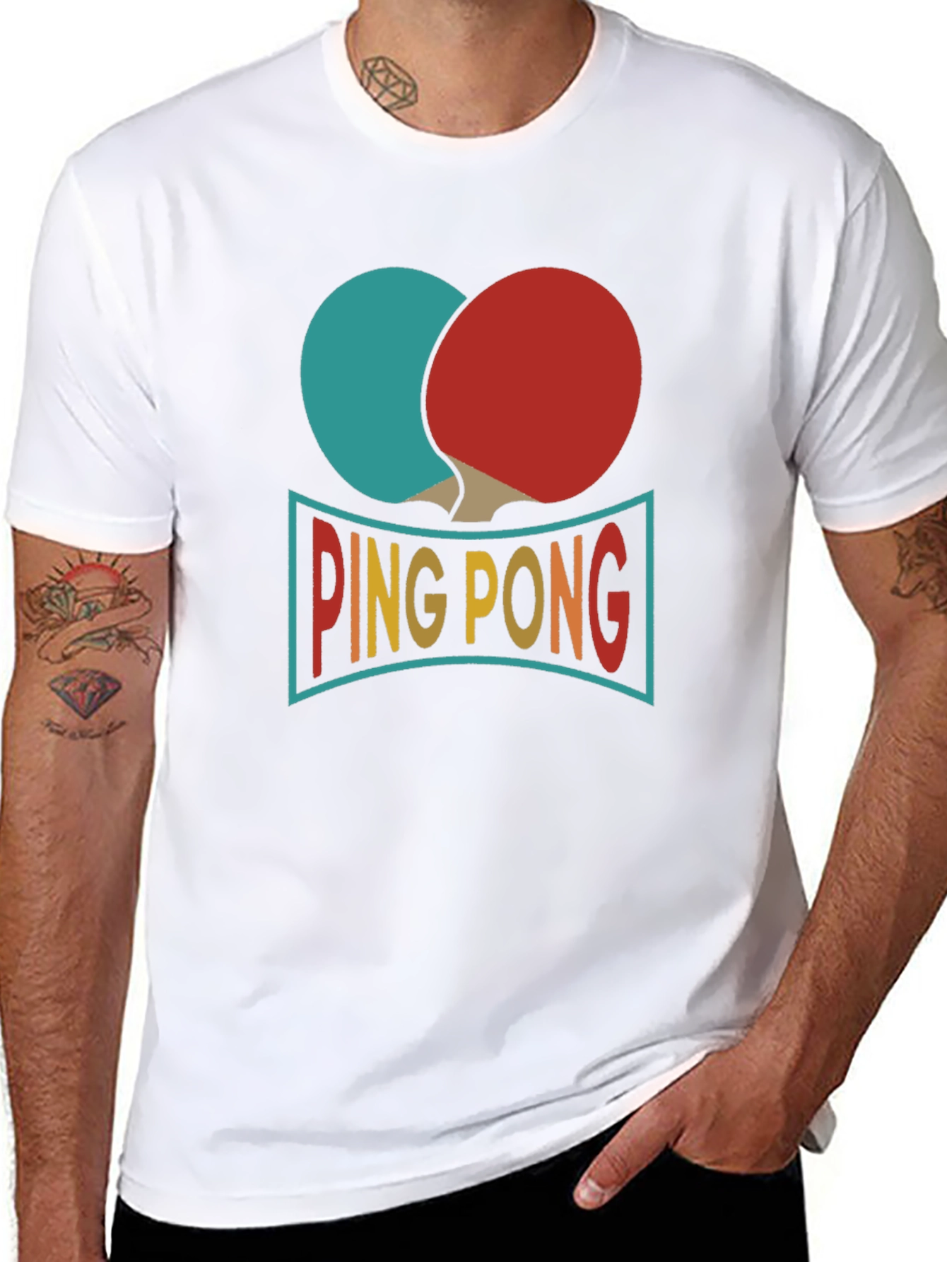 Ping Pong T-Shirt - Retro Style