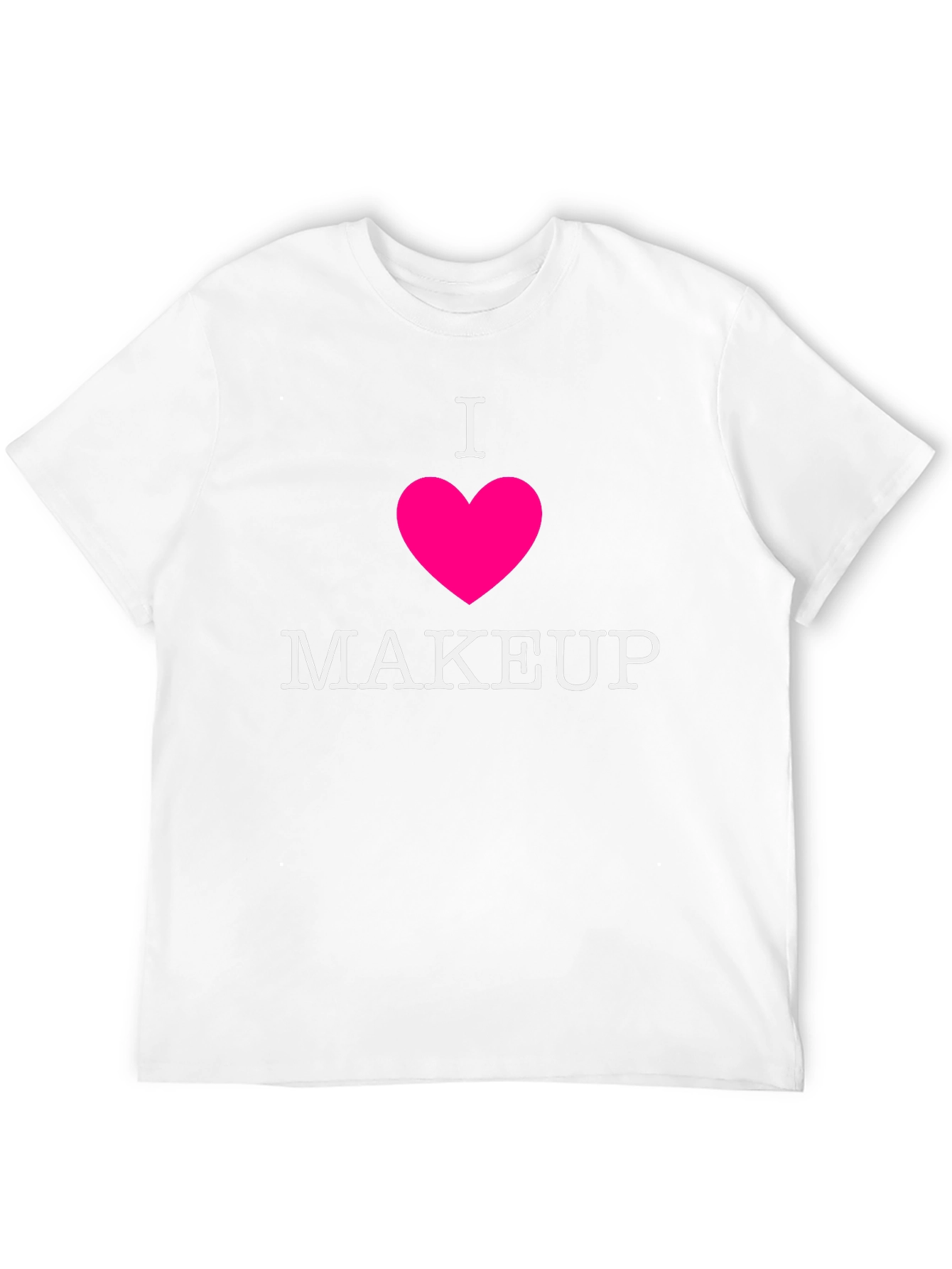 I Heart Makeup Graphic Tee - Black