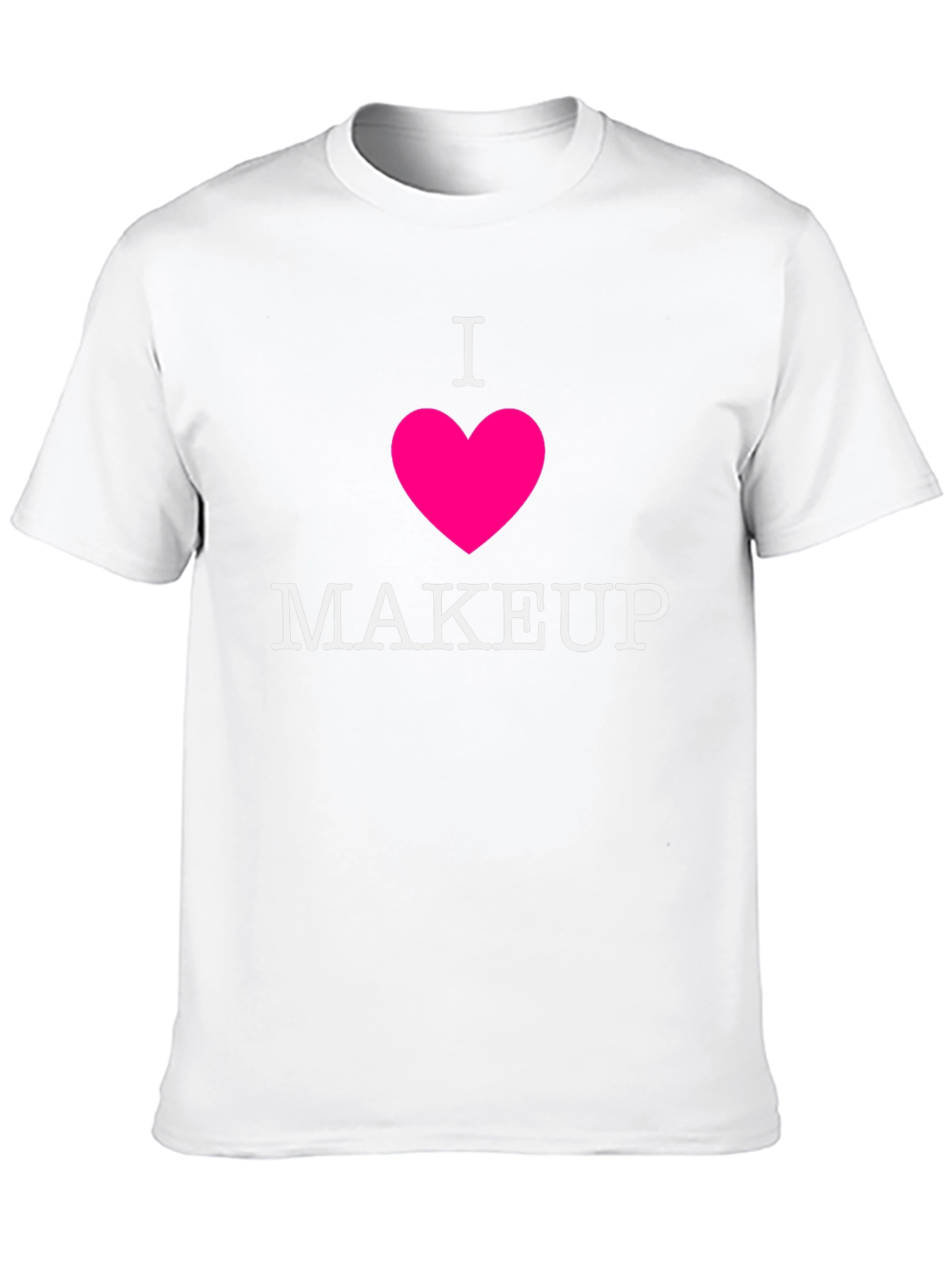 I Heart Makeup Graphic Tee - Black
