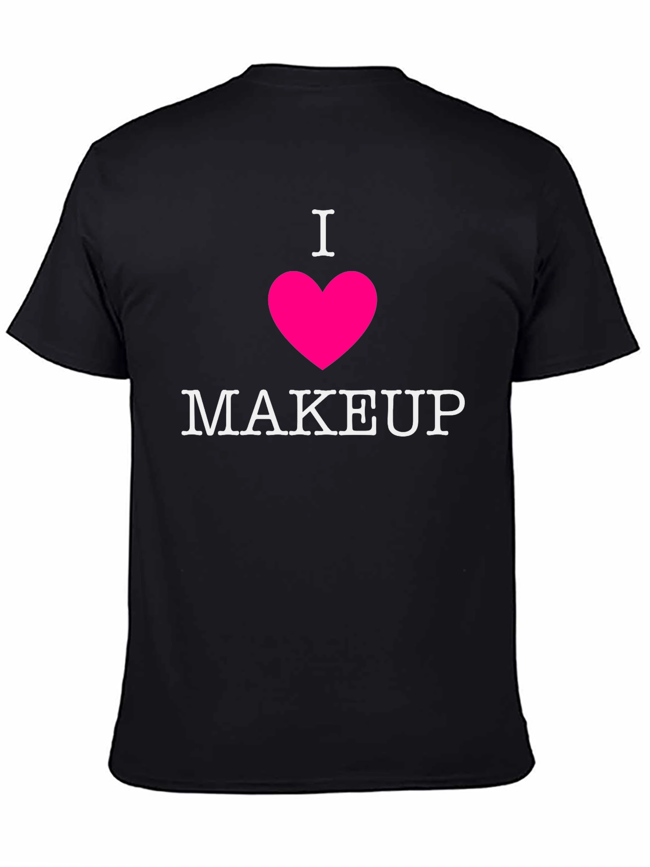I Heart Makeup Graphic Tee - Black