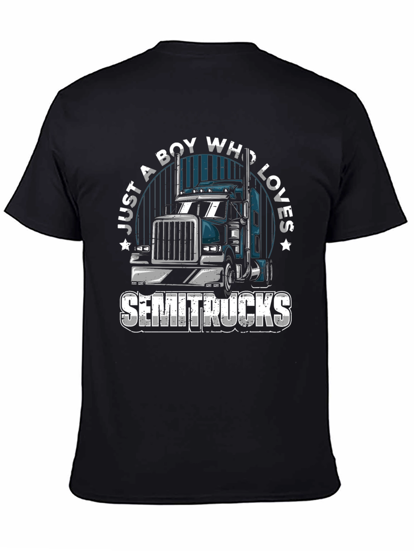 Boy Who Loves Semitrucks T-Shirt | Trucker Tee