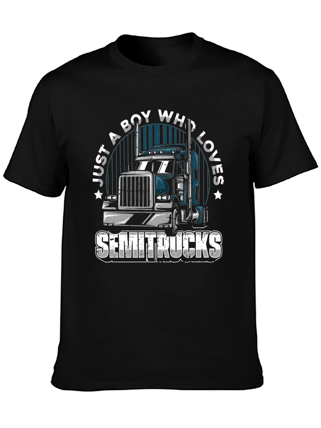 Boy Who Loves Semitrucks T-Shirt | Trucker Tee