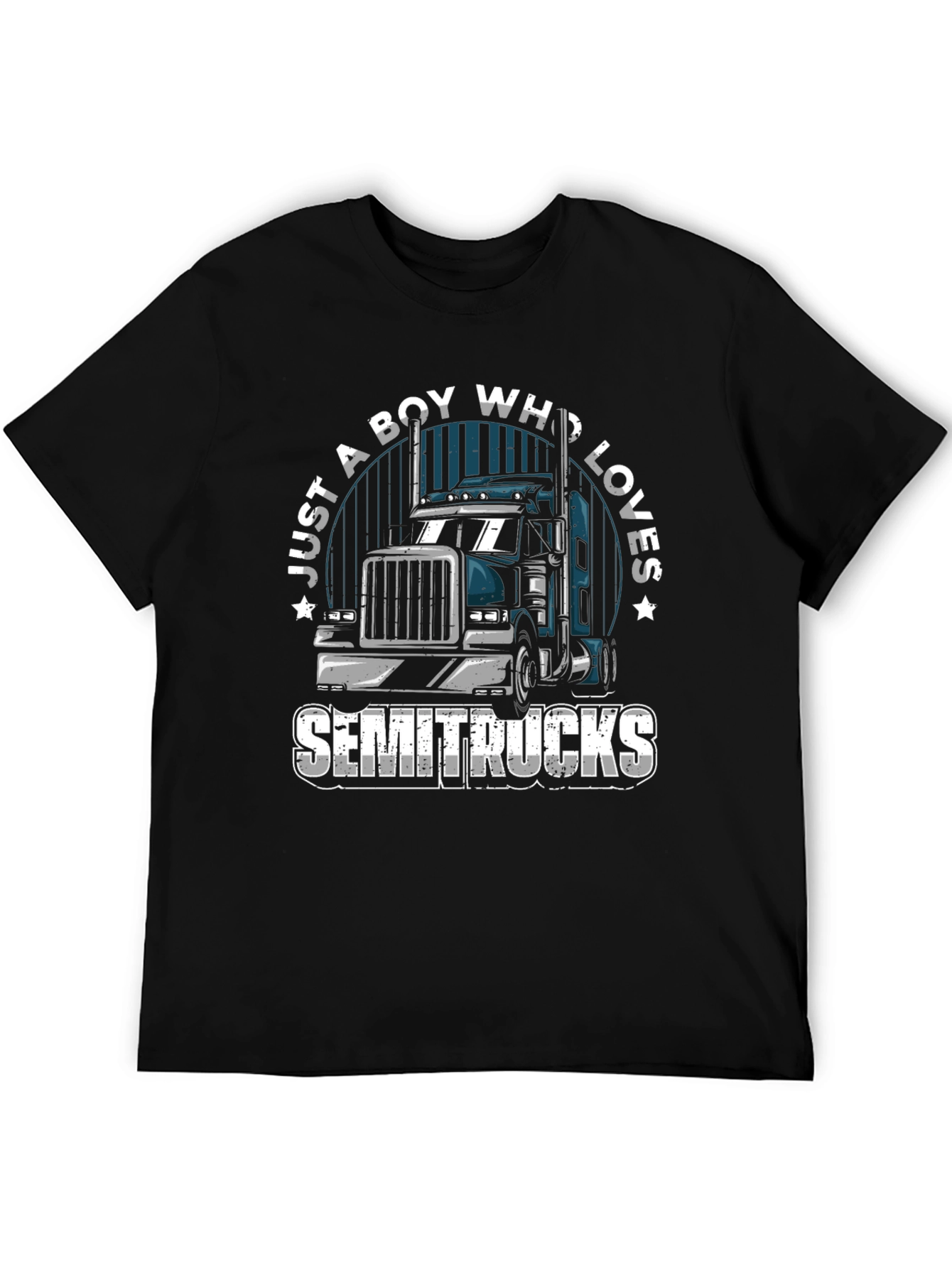 Boy Who Loves Semitrucks T-Shirt | Trucker Tee