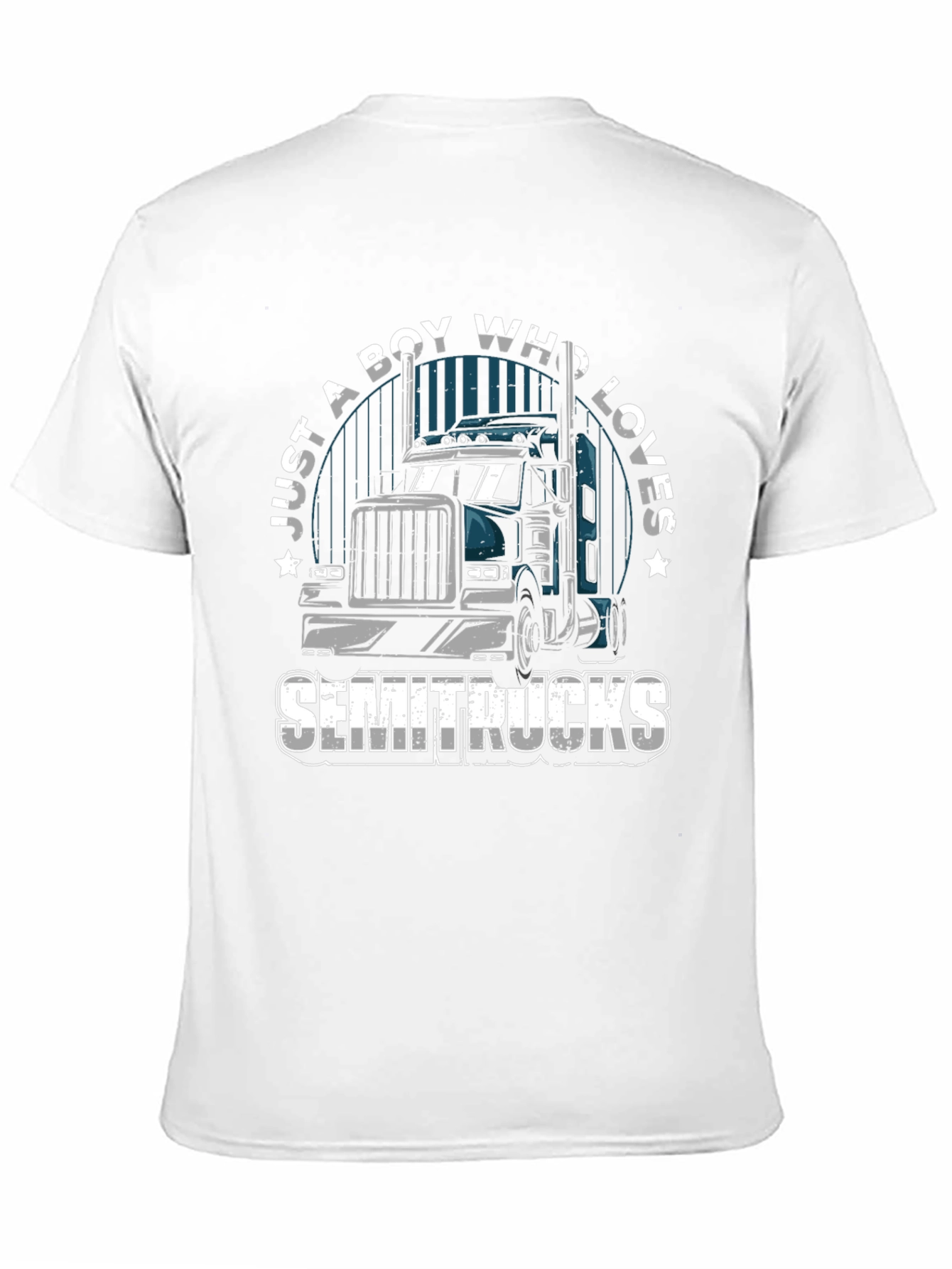 Boy Who Loves Semitrucks T-Shirt | Trucker Tee