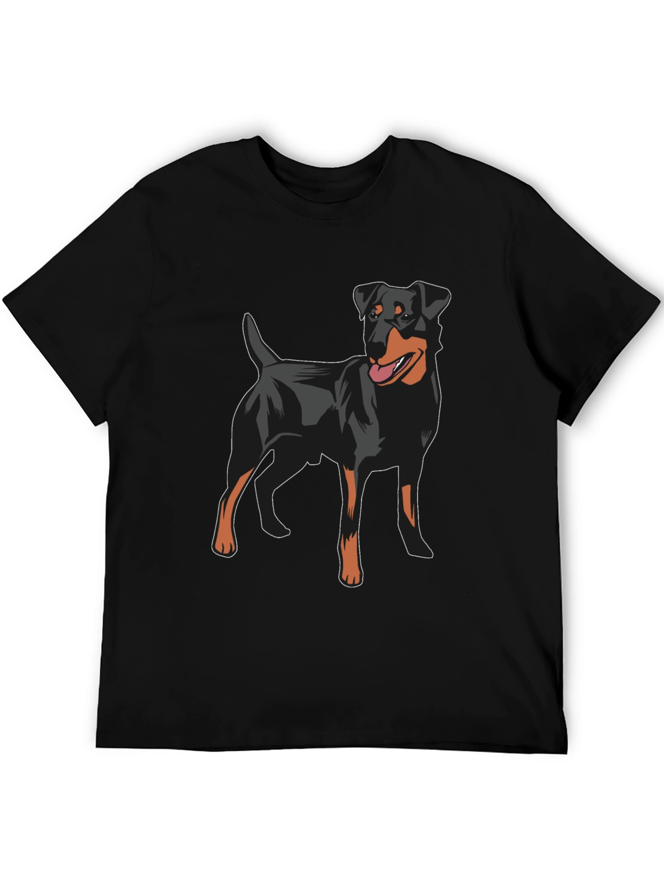 Dog Lovers Black T-Shirt - Jagdterrier Graphic Tee