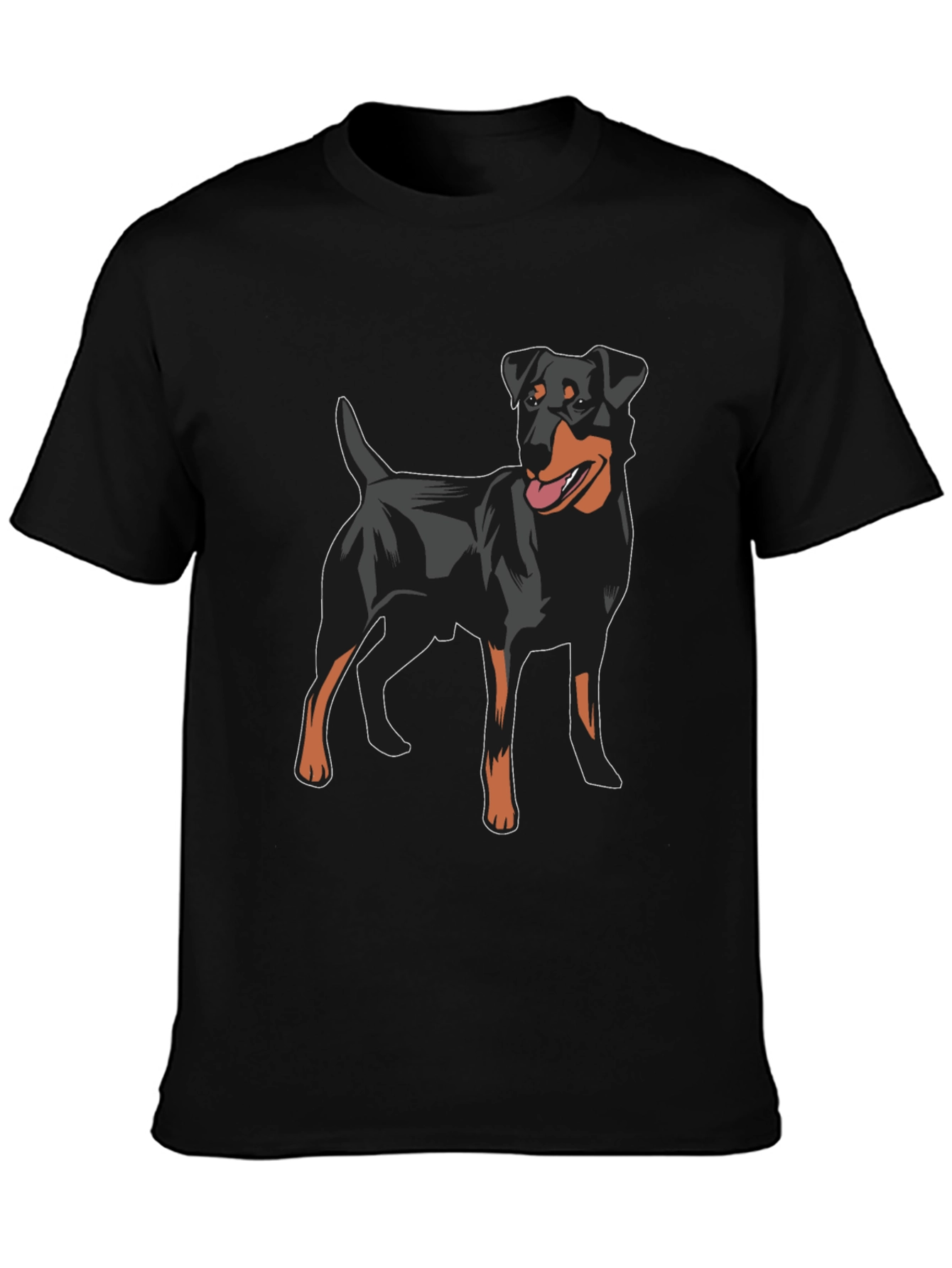 Dog Lovers Black T-Shirt - Jagdterrier Graphic Tee