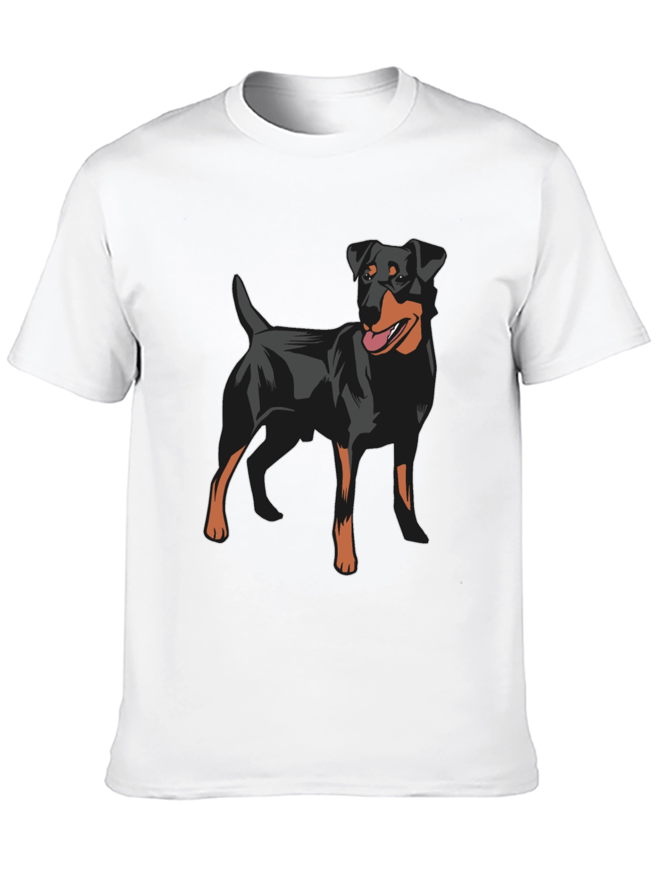Dog Lovers Black T-Shirt - Jagdterrier Graphic Tee