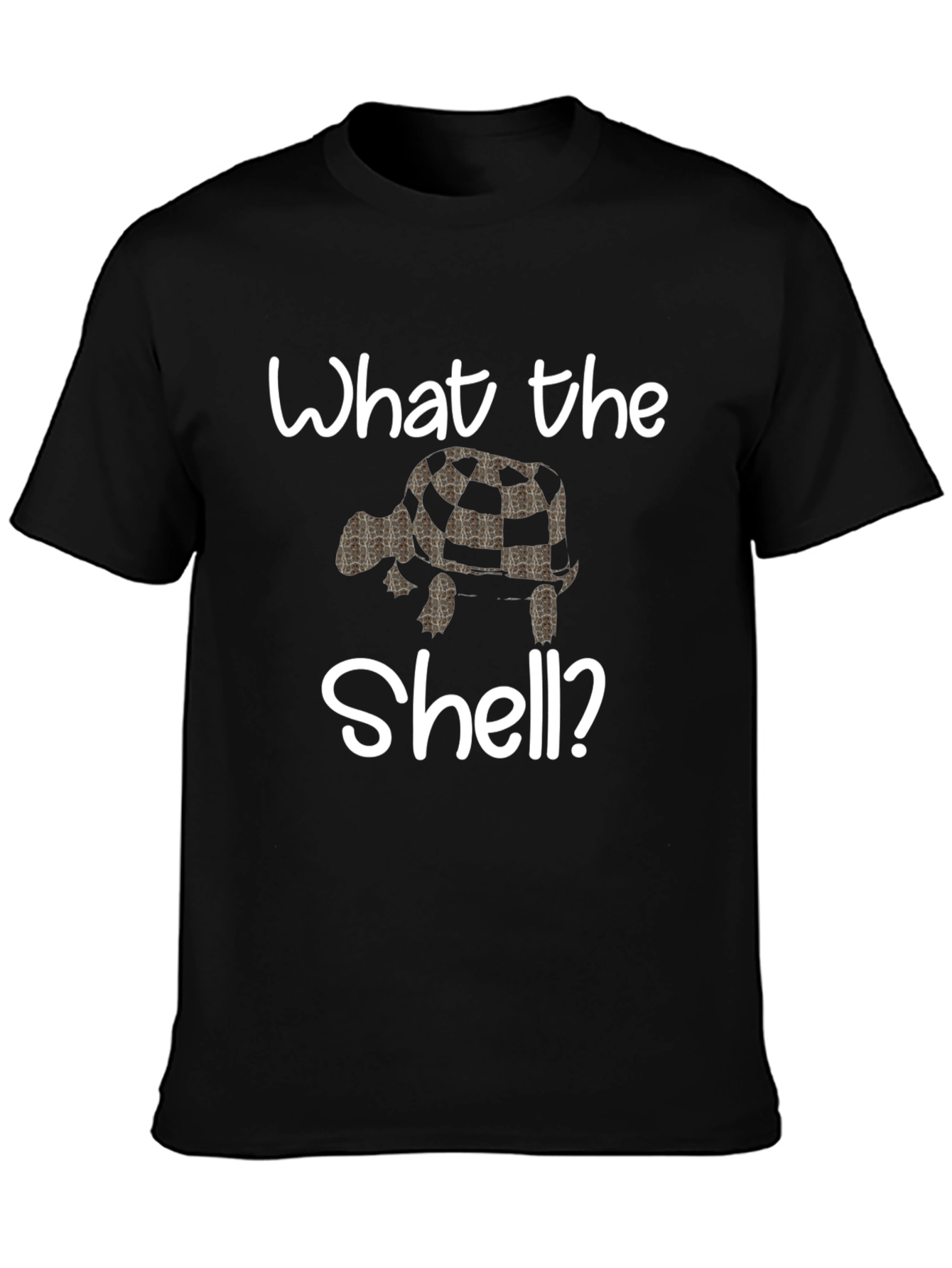 What the Shell? Turtle Graphic Tee - Black
