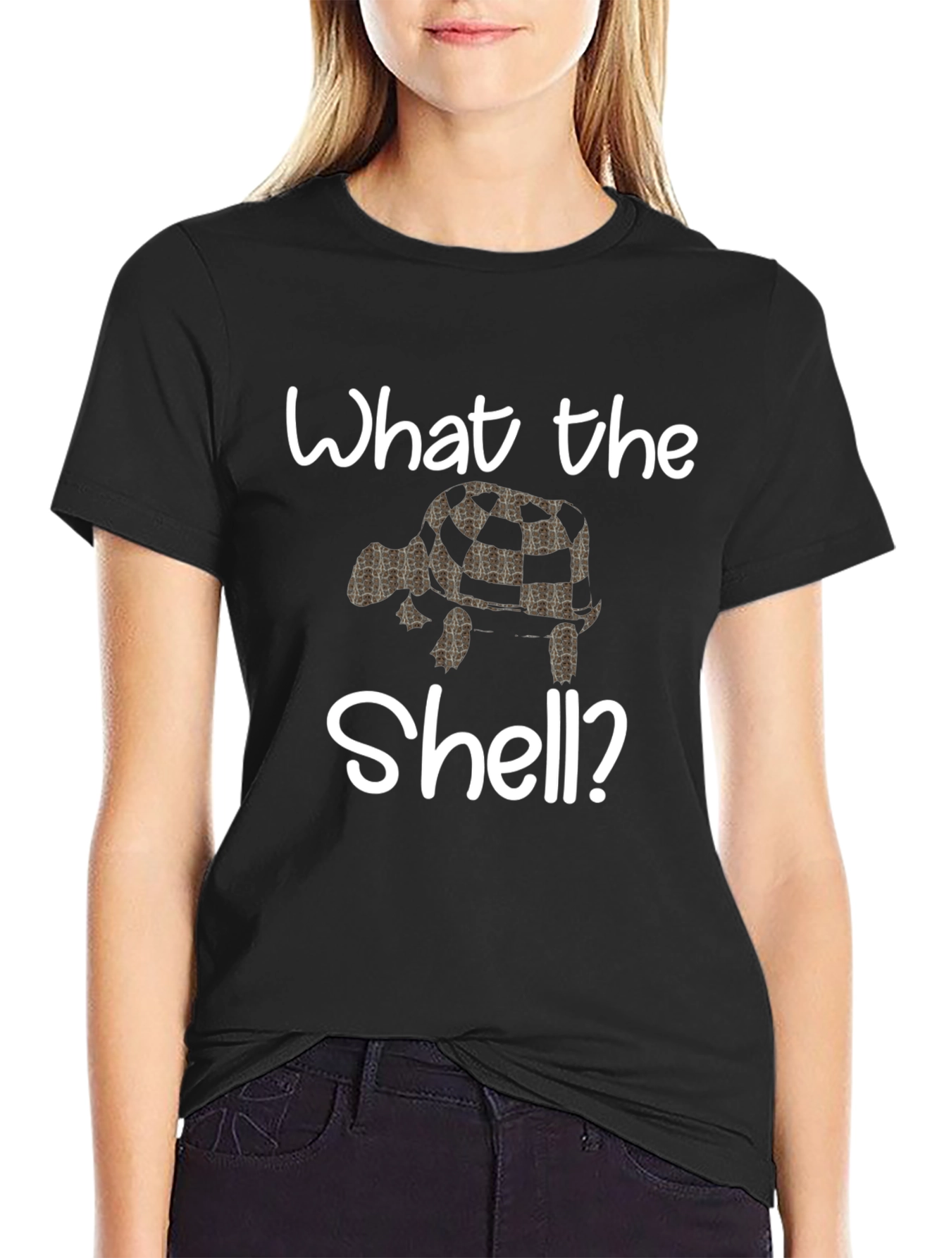 What the Shell? Turtle Graphic Tee - Black