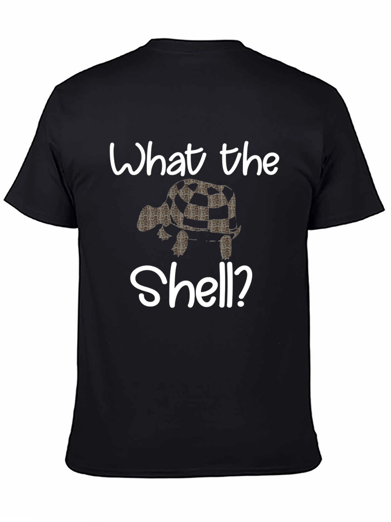 What the Shell? Turtle Graphic Tee - Black