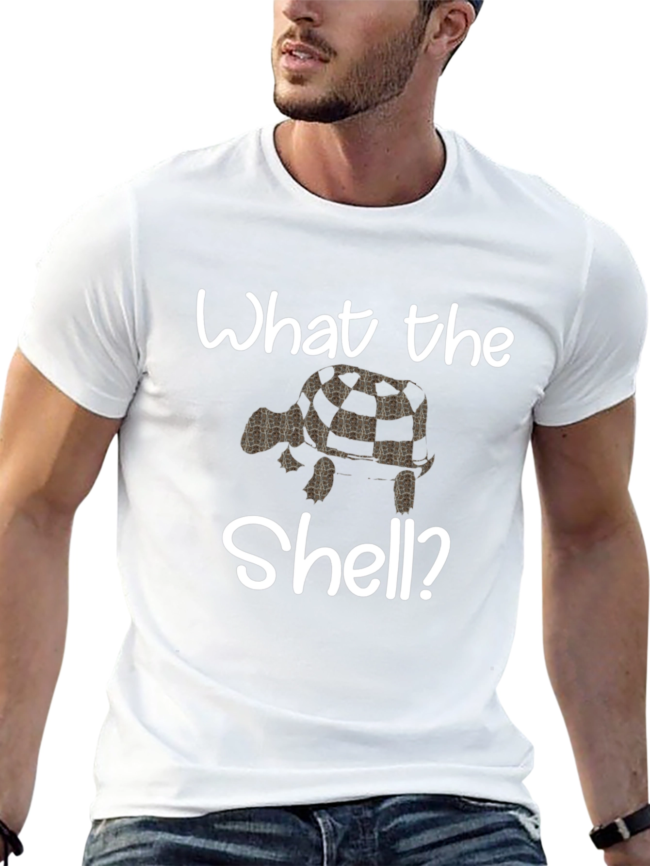 What the Shell? Turtle Graphic Tee - Black