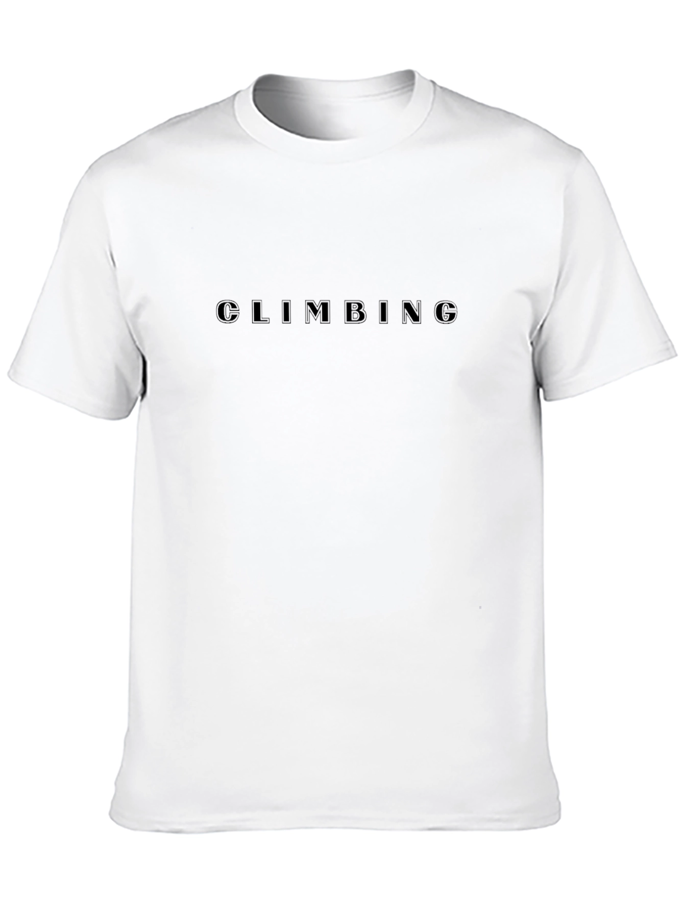 Mens Black Climbing Graphic Tee - Short Sleeve