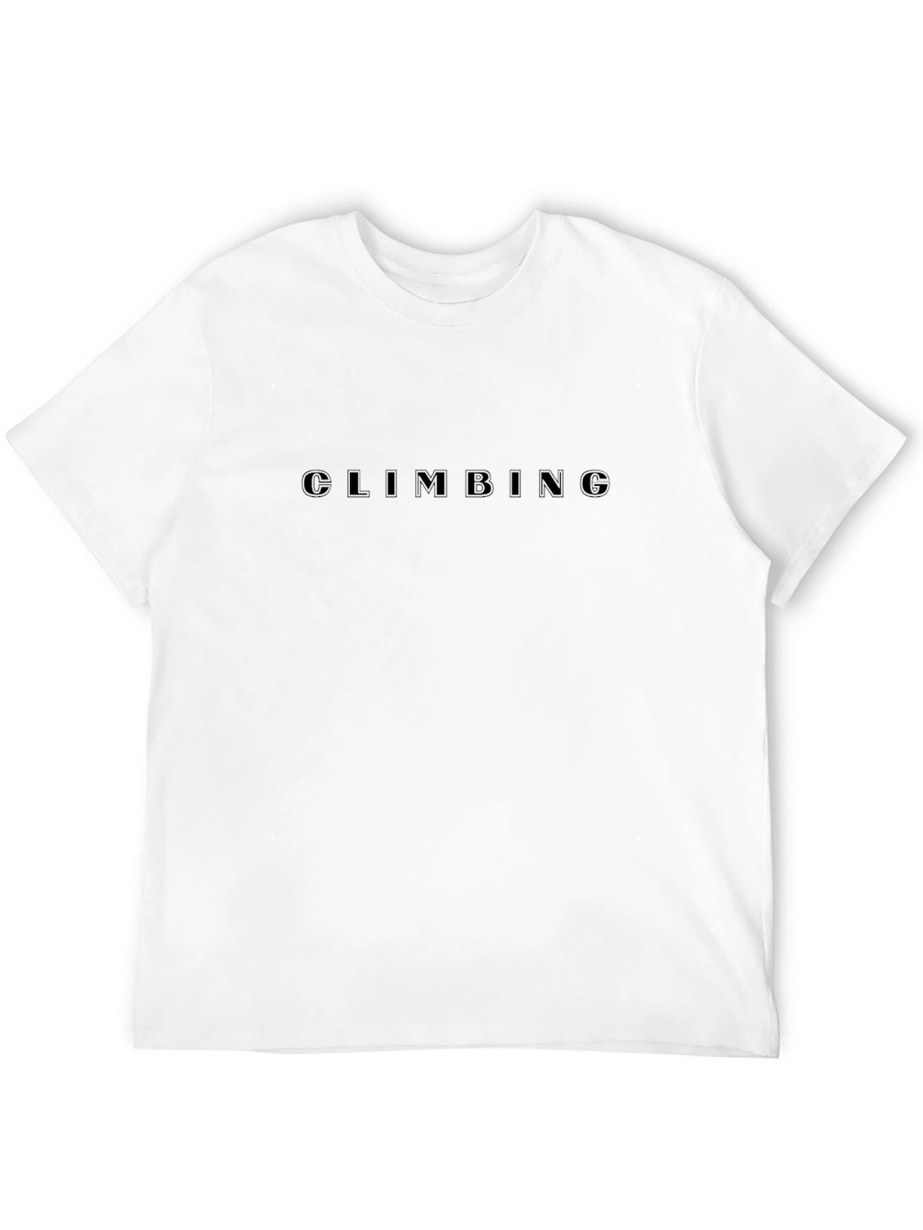 Mens Black Climbing Graphic Tee - Short Sleeve