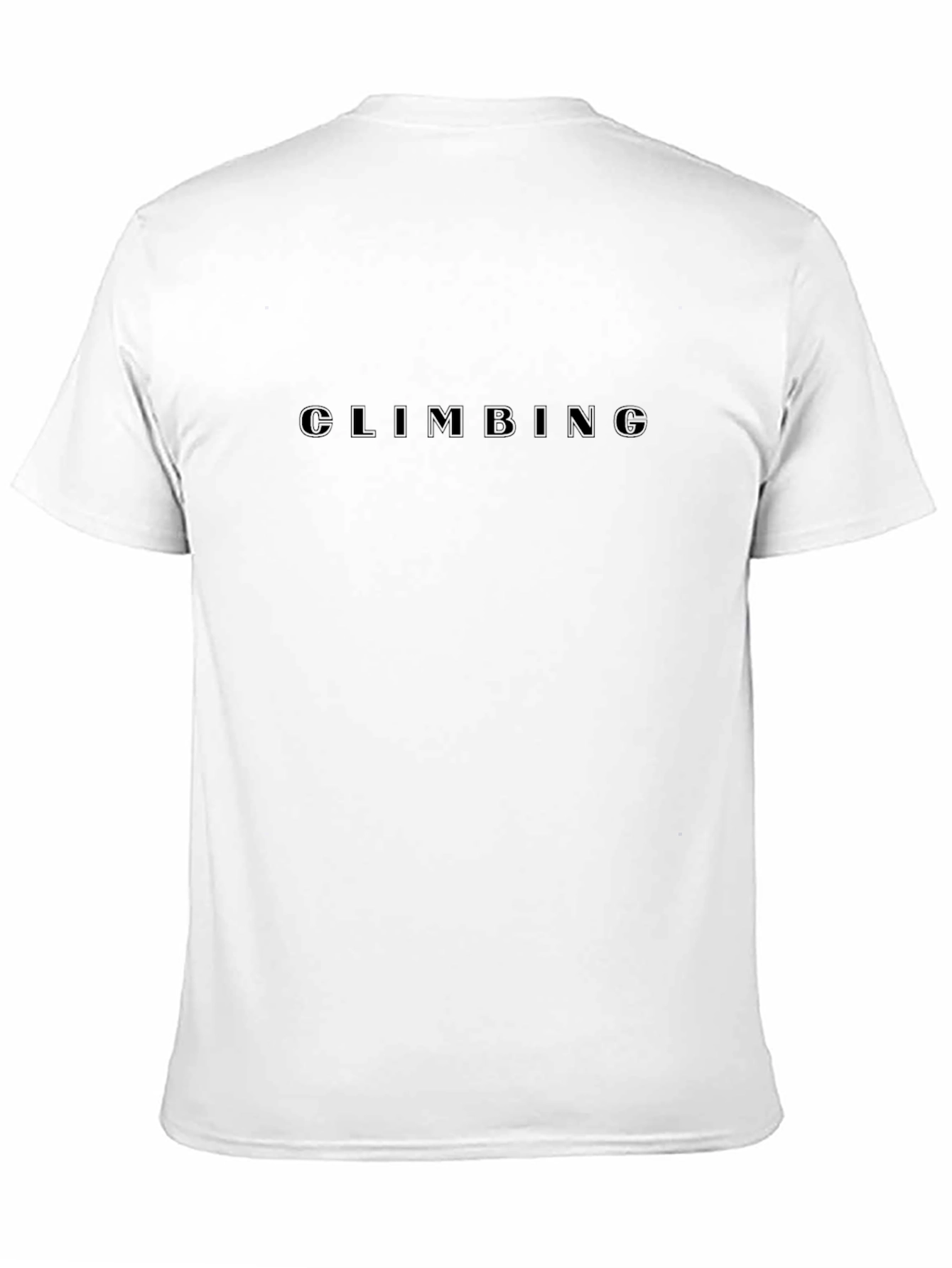 Mens Black Climbing Graphic Tee - Short Sleeve