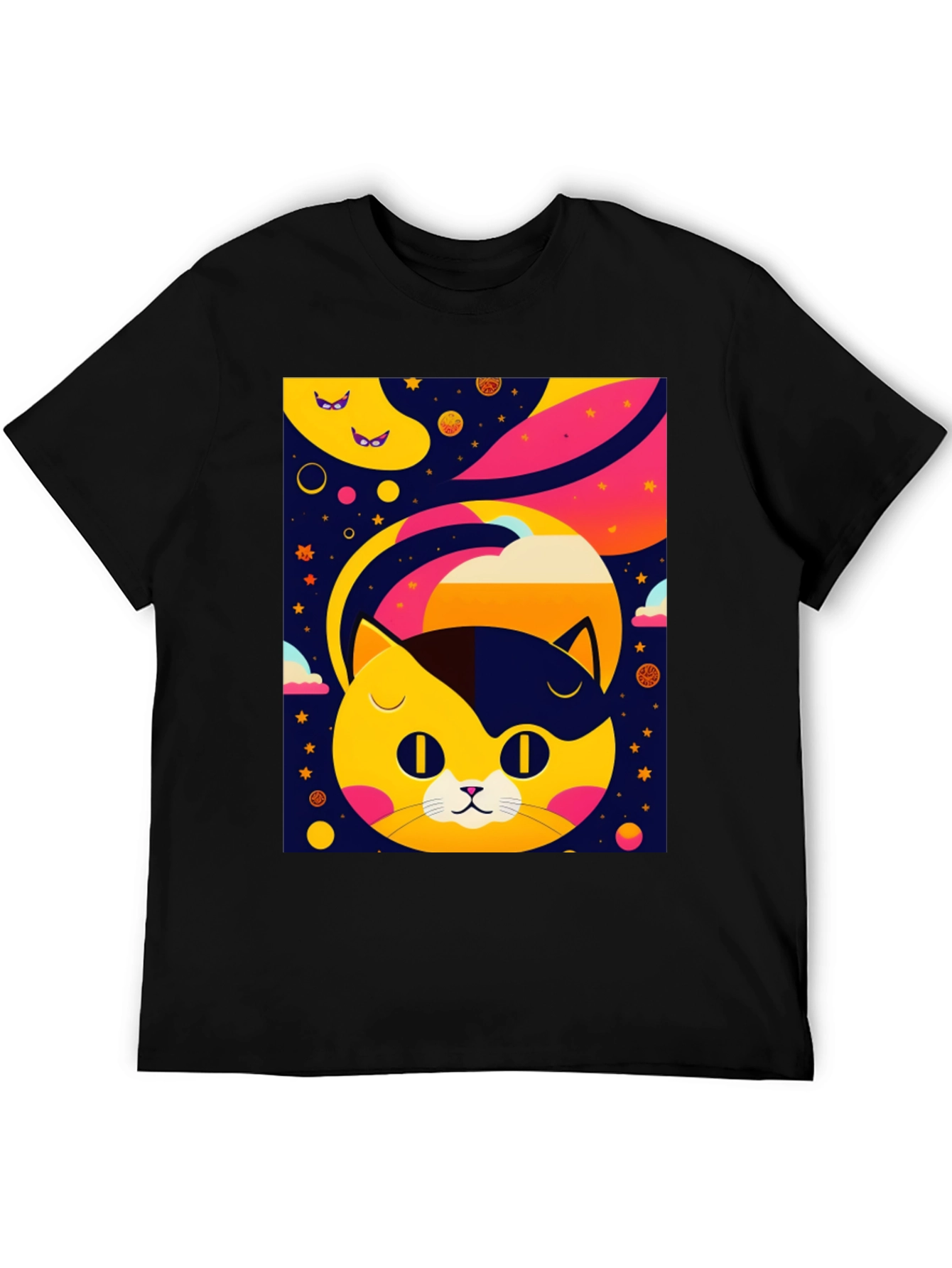 Cosmic Cat T-Shirt - Retro Style Design