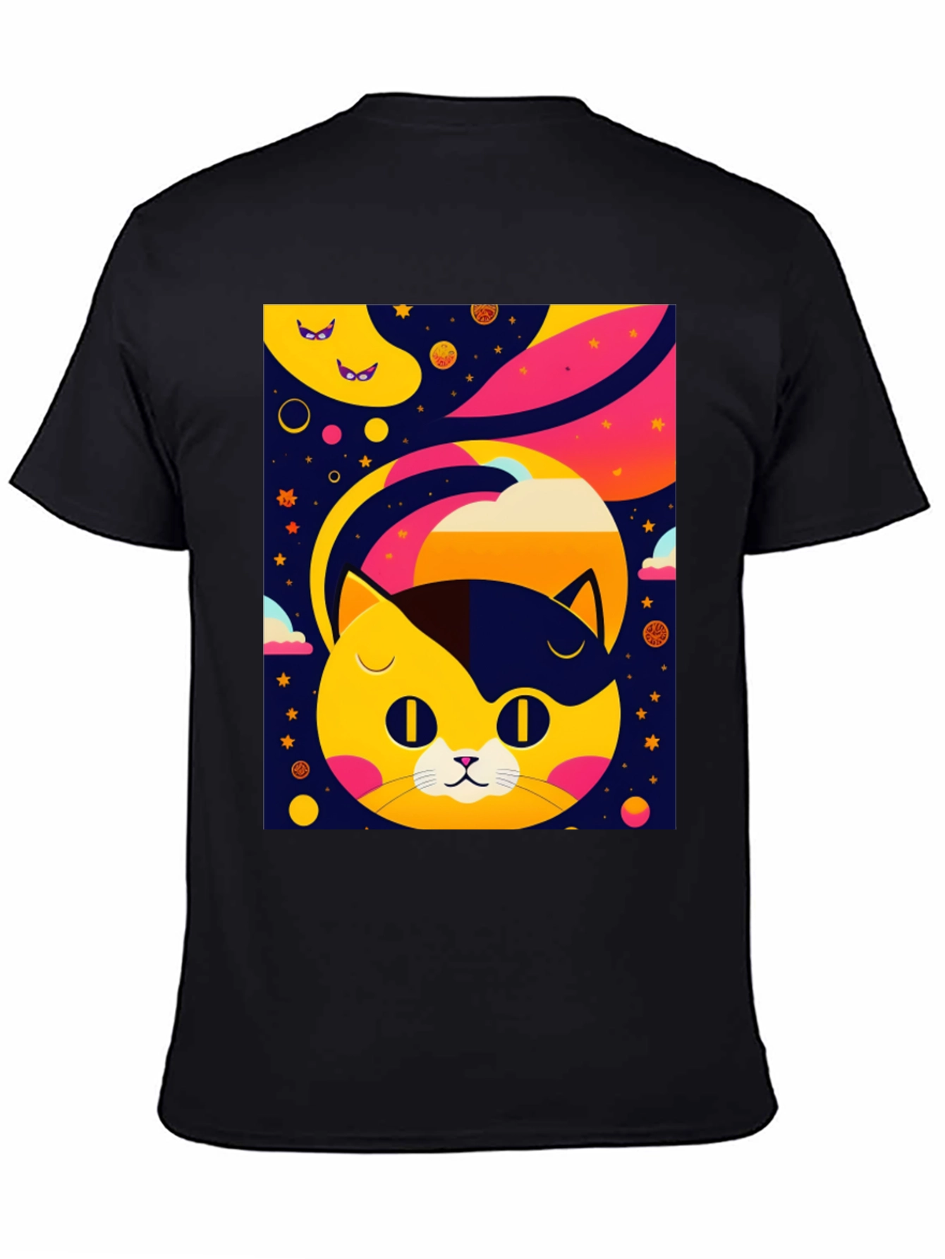 Cosmic Cat T-Shirt - Retro Style Design
