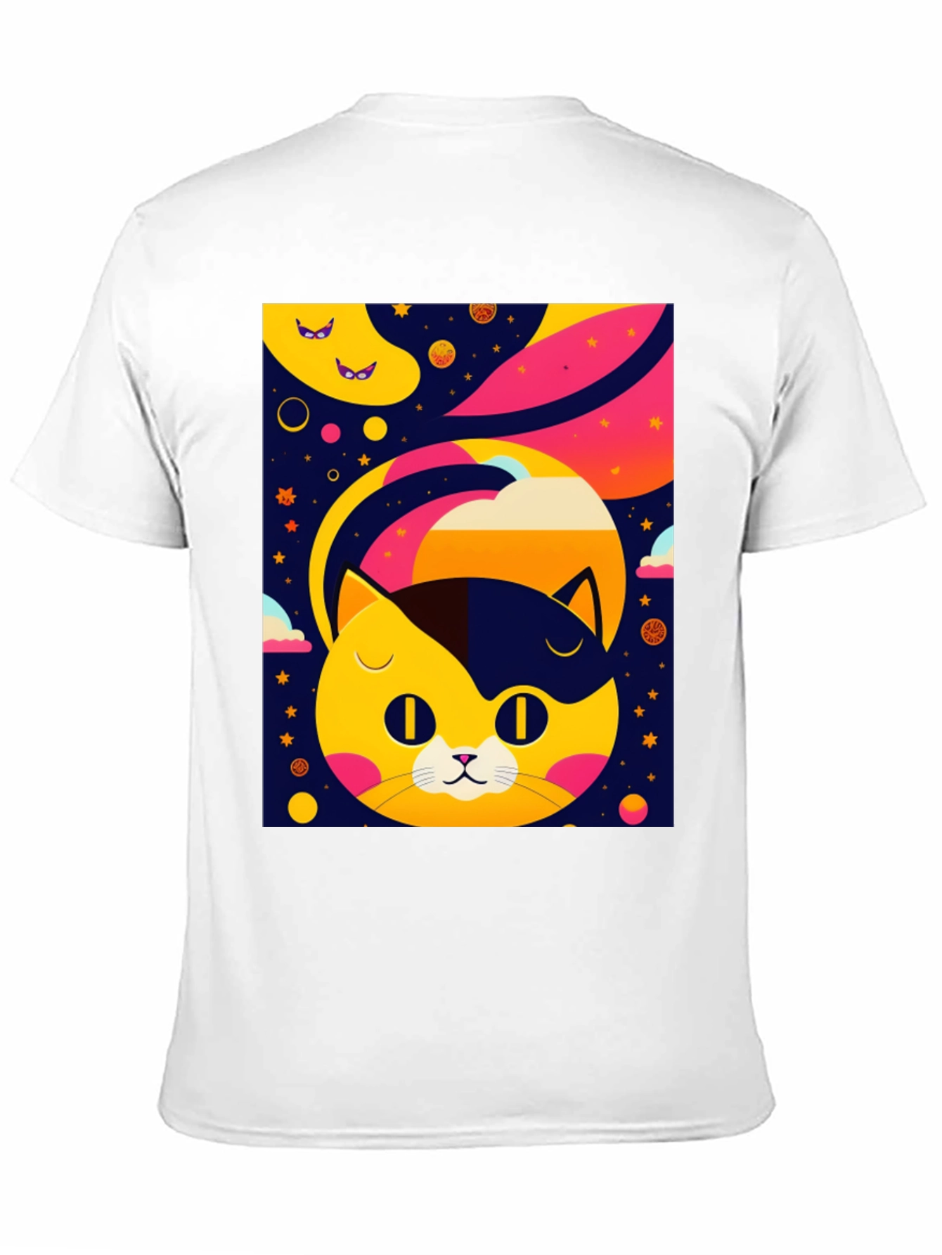 Cosmic Cat T-Shirt - Retro Style Design