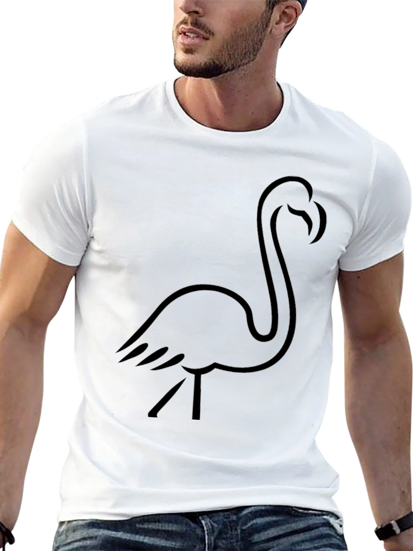 Black Flamingo Graphic Tee - Mens