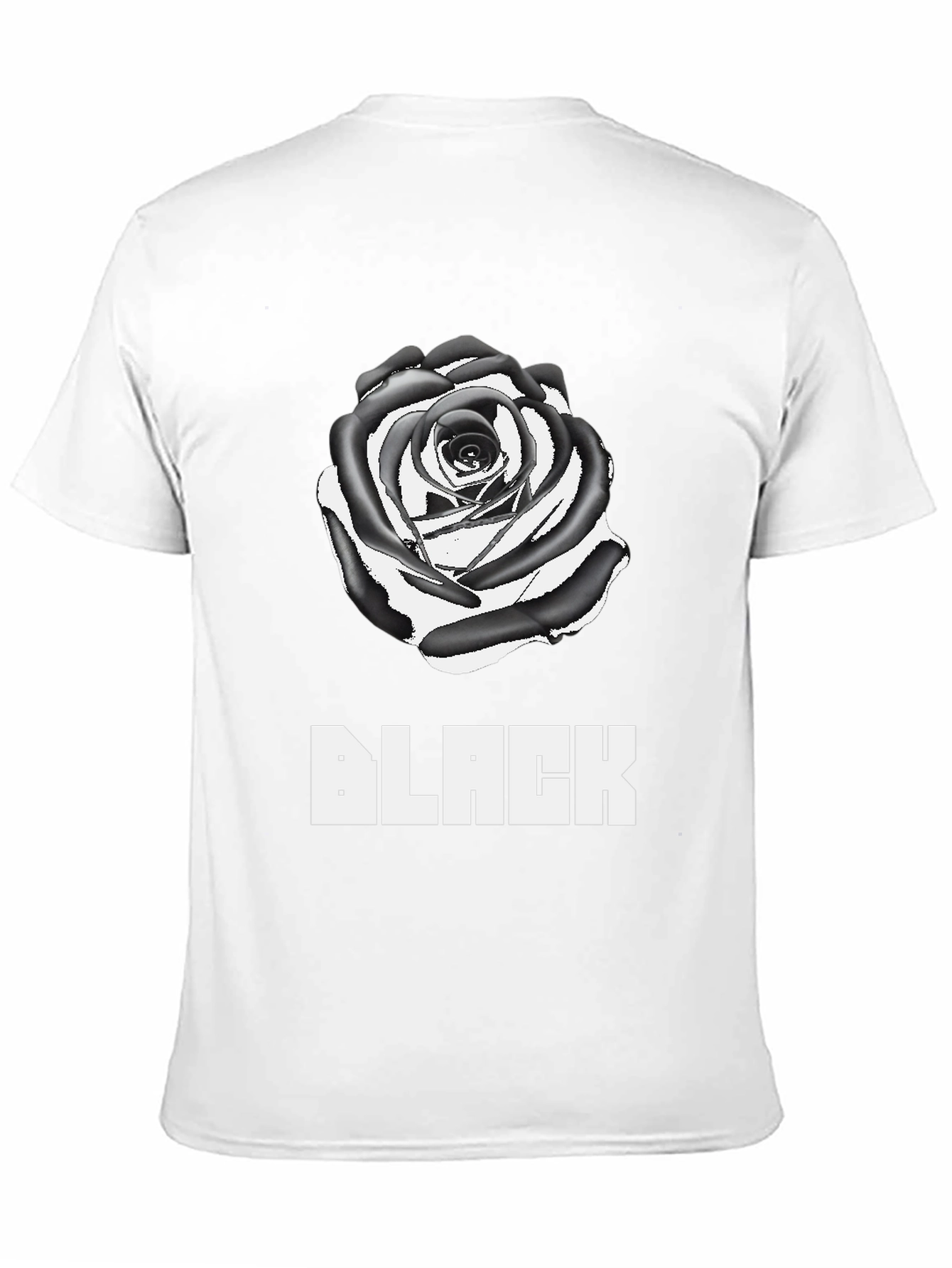Black Rose Graphic Tee - Stylish Mens T-Shirt