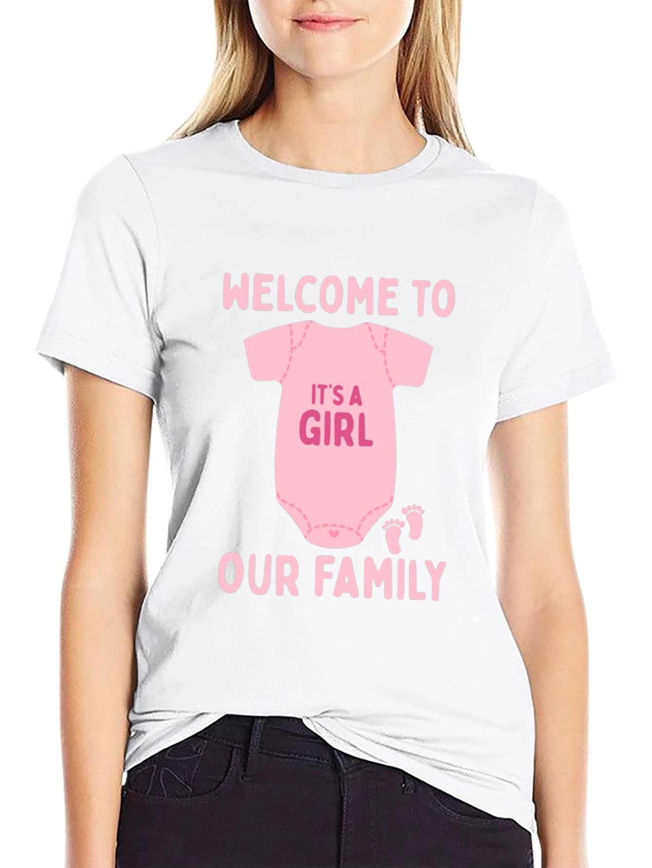 Welcome to Our Family Baby Girl T-Shirt