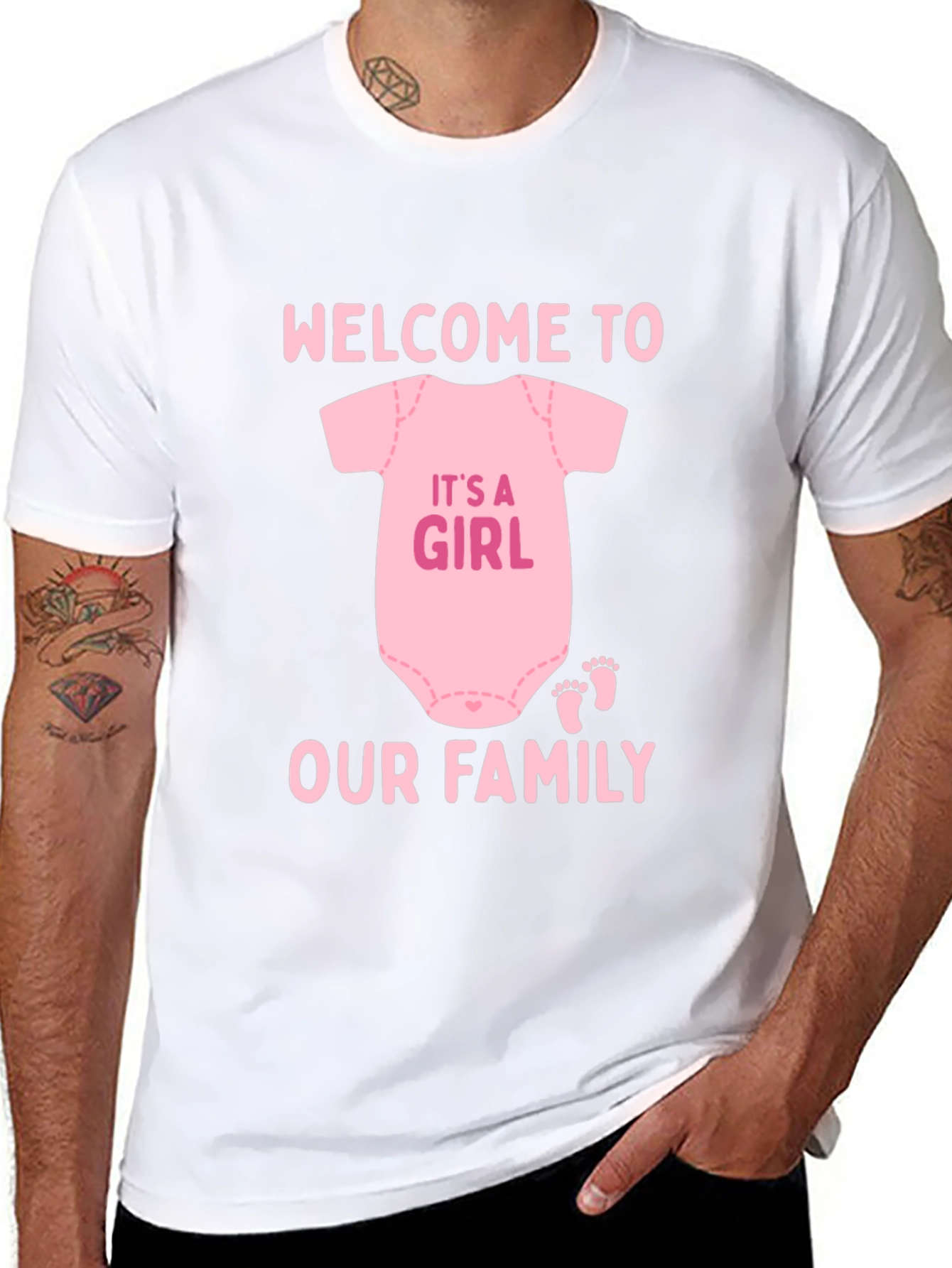 Welcome to Our Family Baby Girl T-Shirt