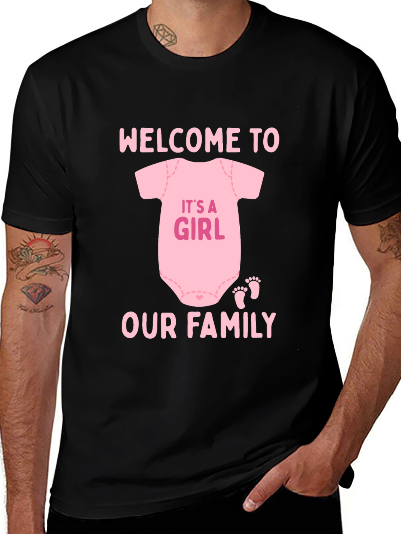 Welcome to Our Family Baby Girl T-Shirt