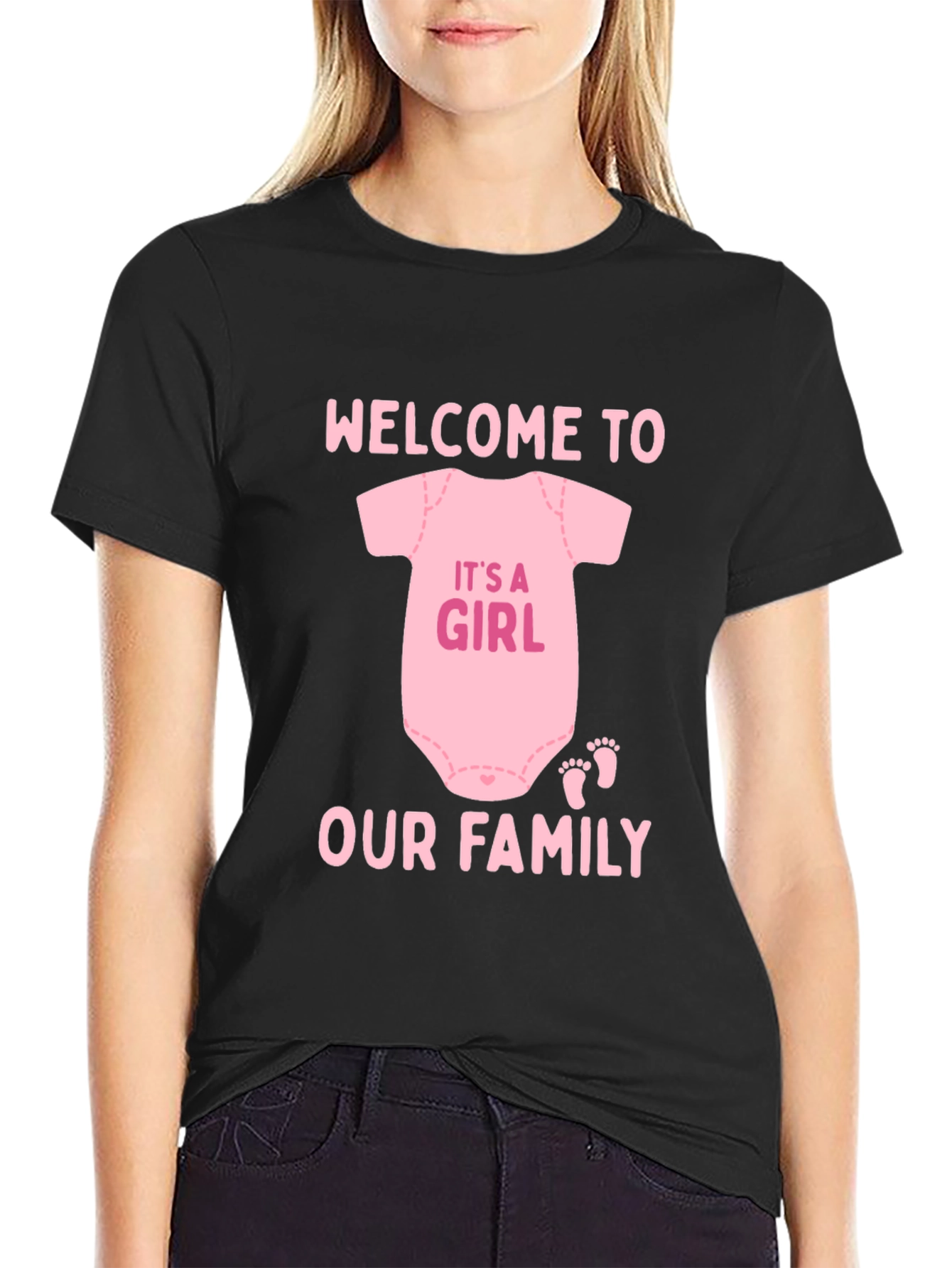 Welcome to Our Family Baby Girl T-Shirt