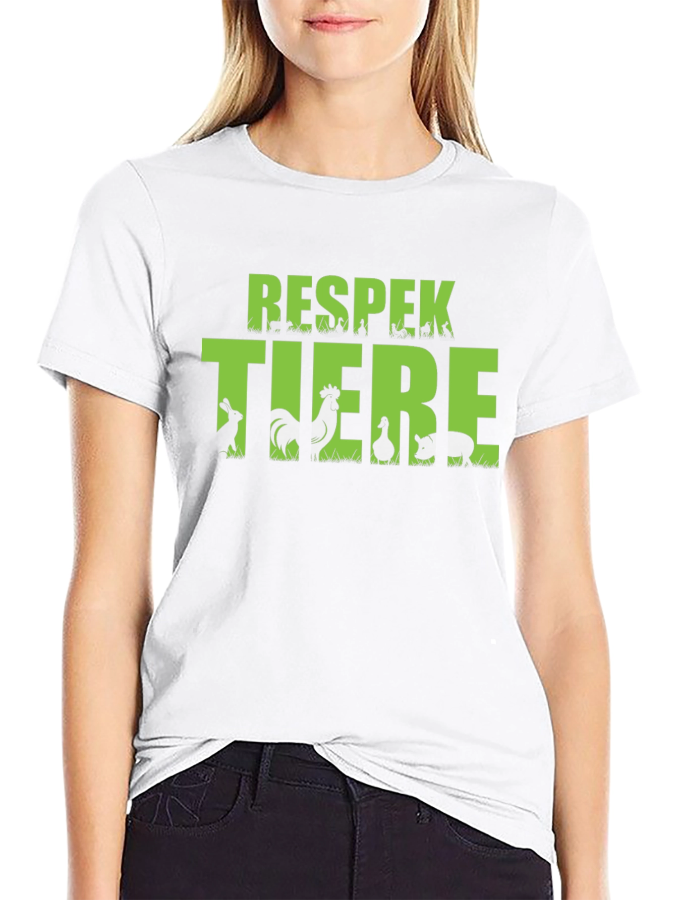 Respek Tiere Black T-Shirt - Animal Respect Tee