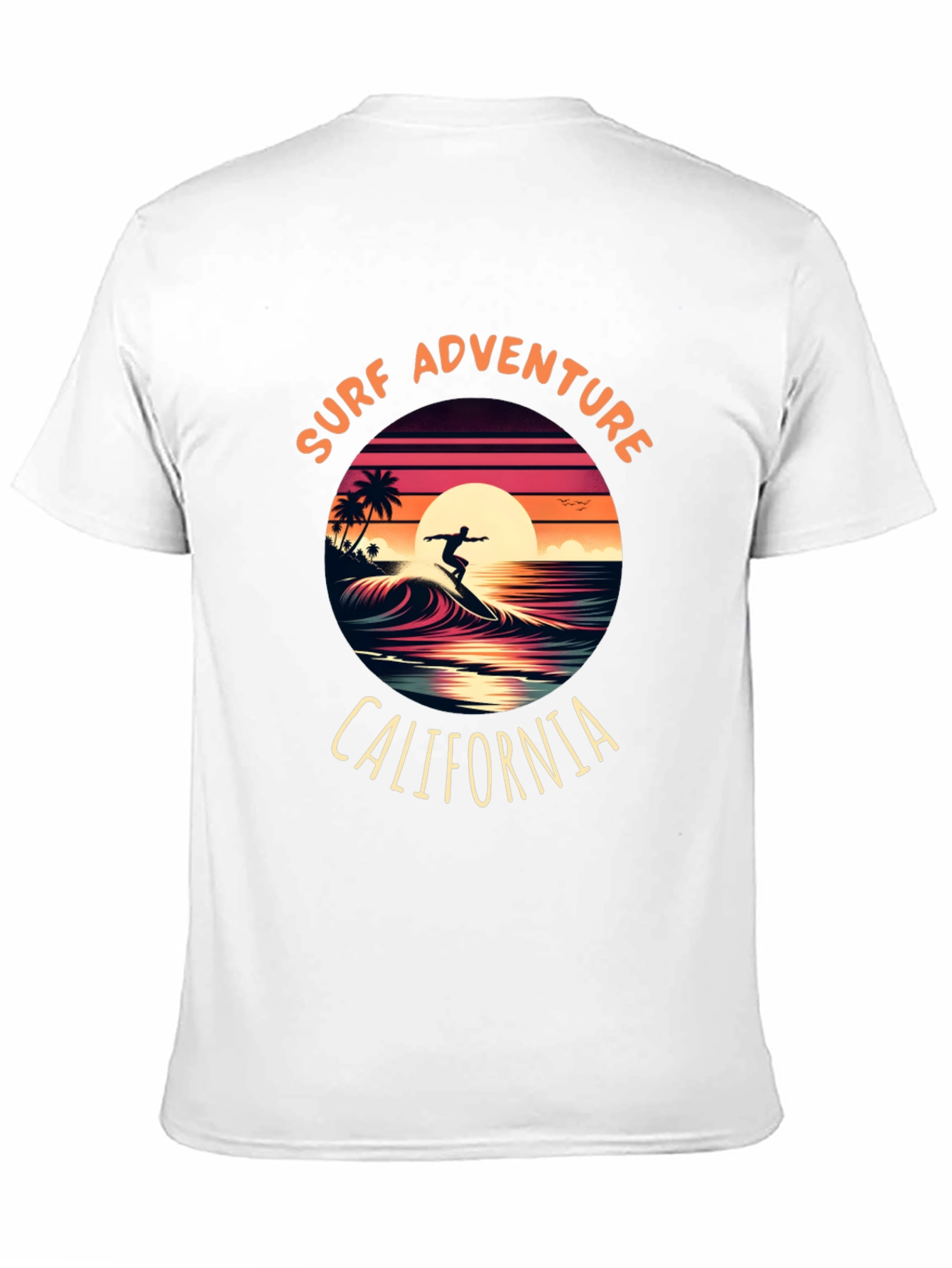 Surf Adventure California Graphic Tee