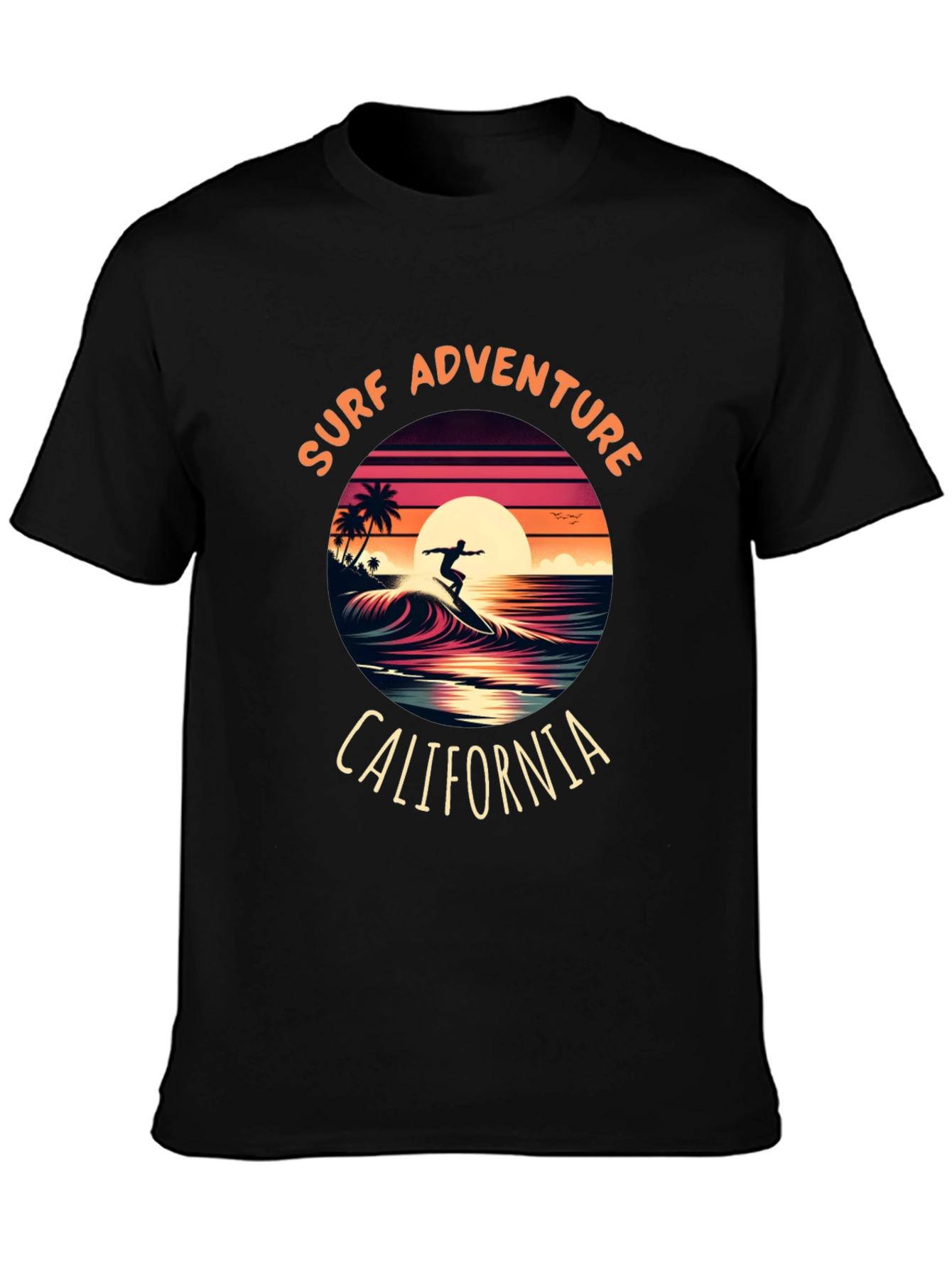 Surf Adventure California Graphic Tee
