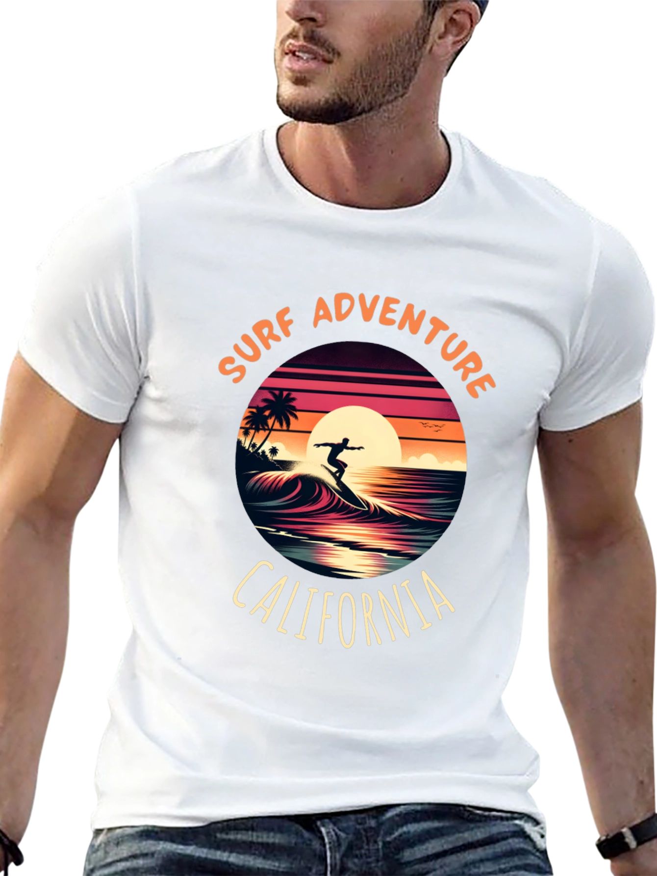 Surf Adventure California Graphic Tee