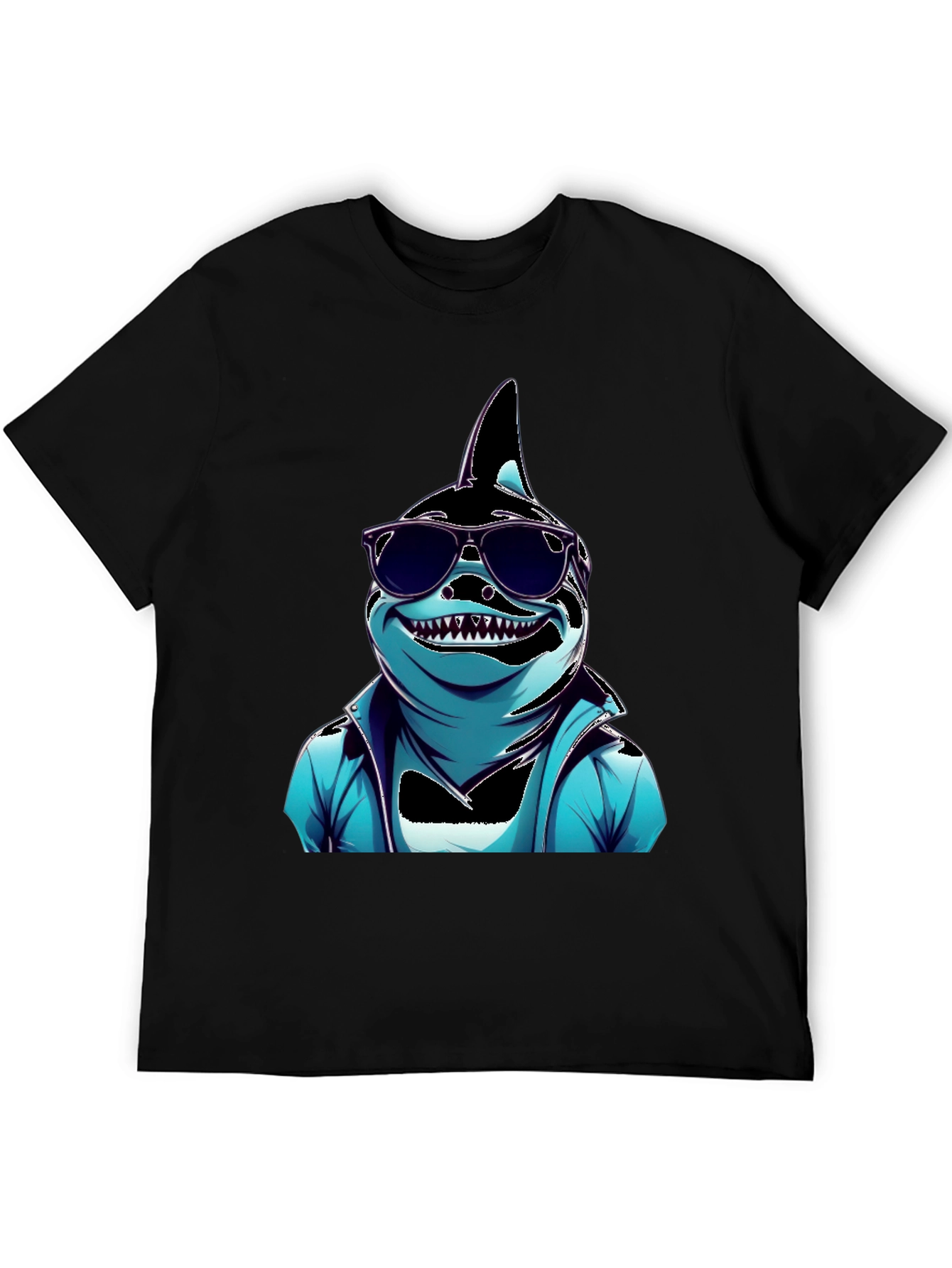 Cool Cartoon Shark Graphic Tee
