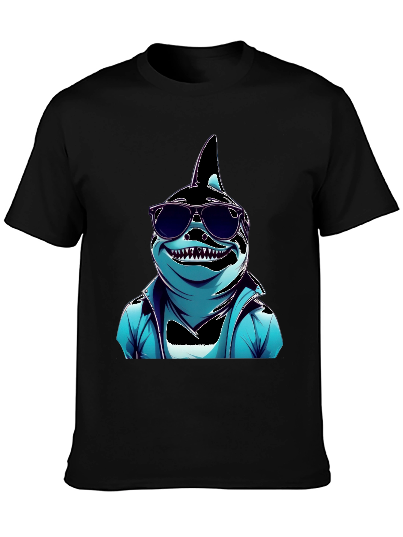 Cool Cartoon Shark Graphic Tee