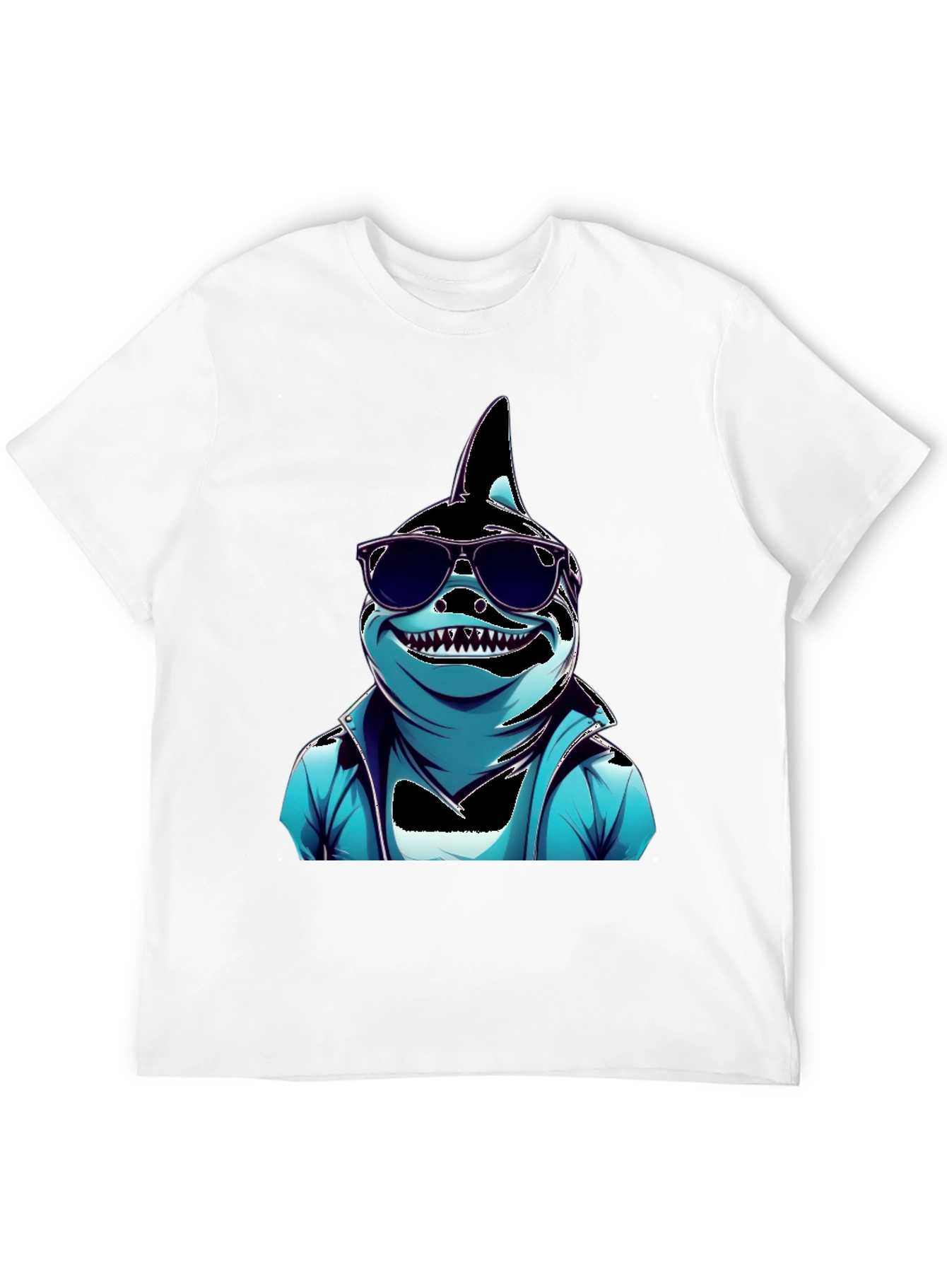 Cool Cartoon Shark Graphic Tee