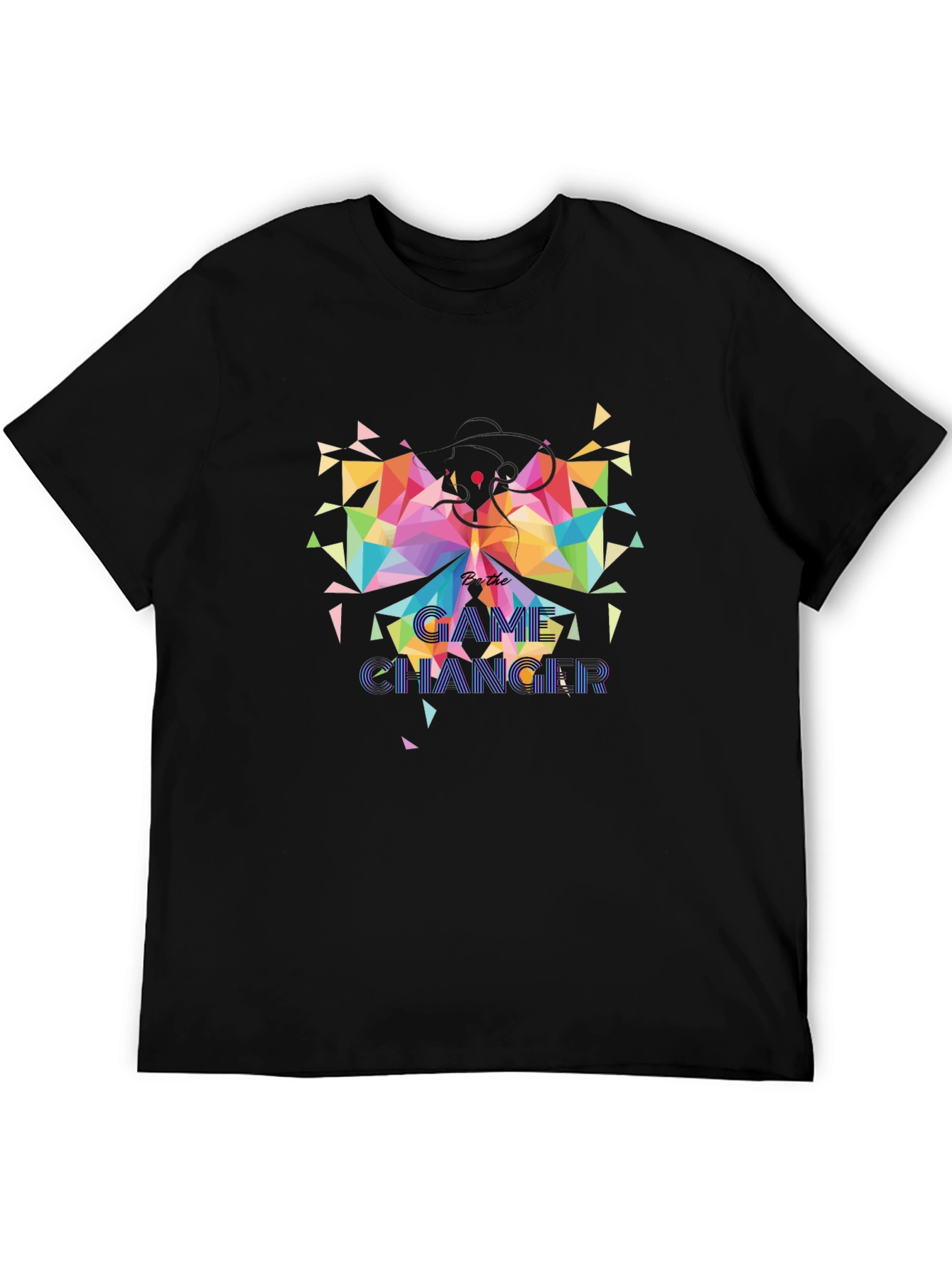 Geometric Butterfly Game Changer Graphic Tee