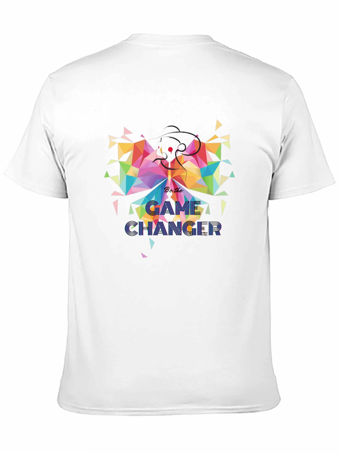 Geometric Butterfly Game Changer Graphic Tee
