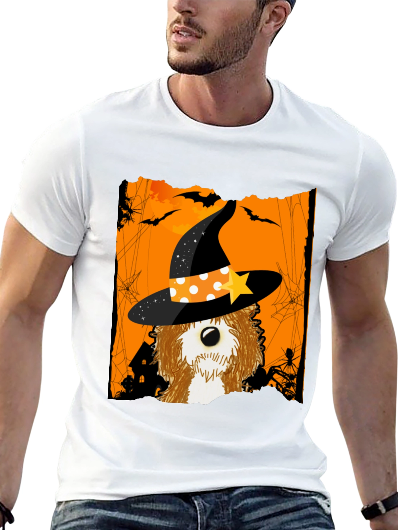 Halloween Dog Witch T-Shirt - Spooky Season Apparel