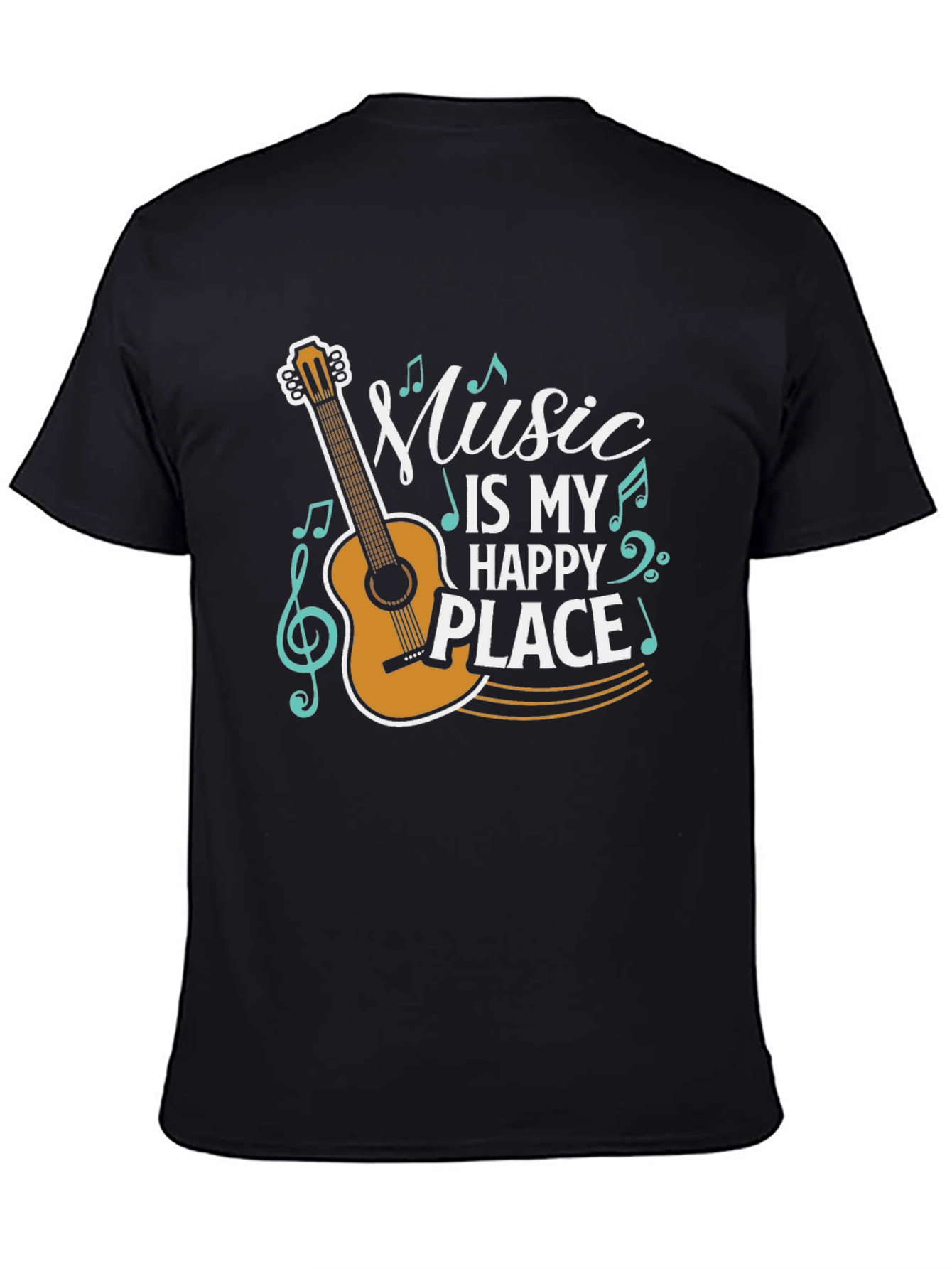 Music Is My Happy Place Graphic Tee