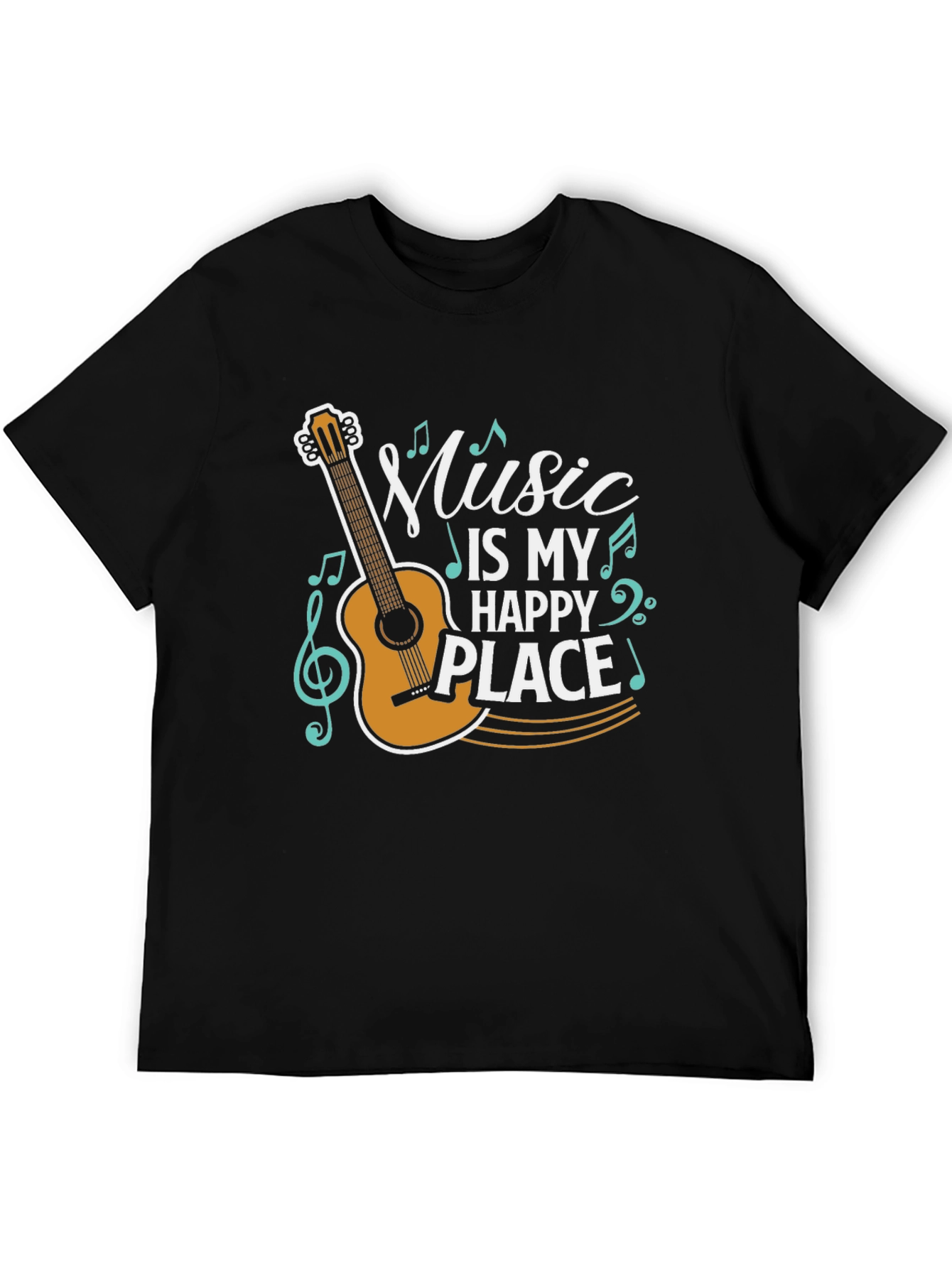 Music Is My Happy Place Graphic Tee