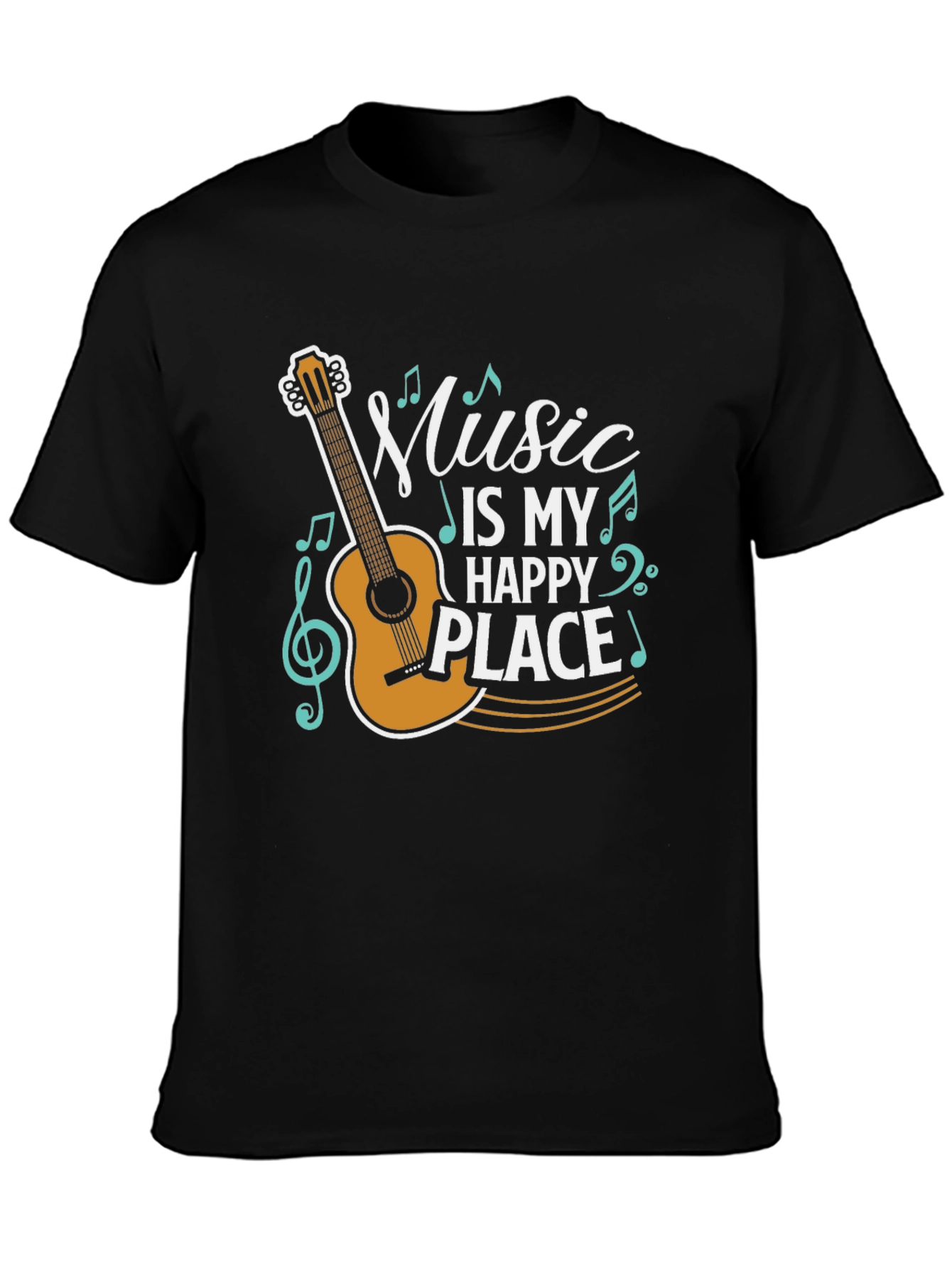 Music Is My Happy Place Graphic Tee