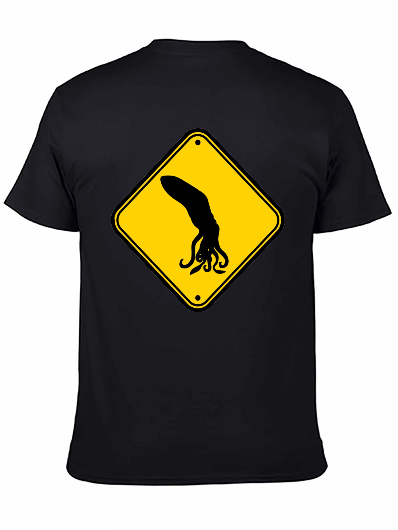 Squid Warning Black T-Shirt