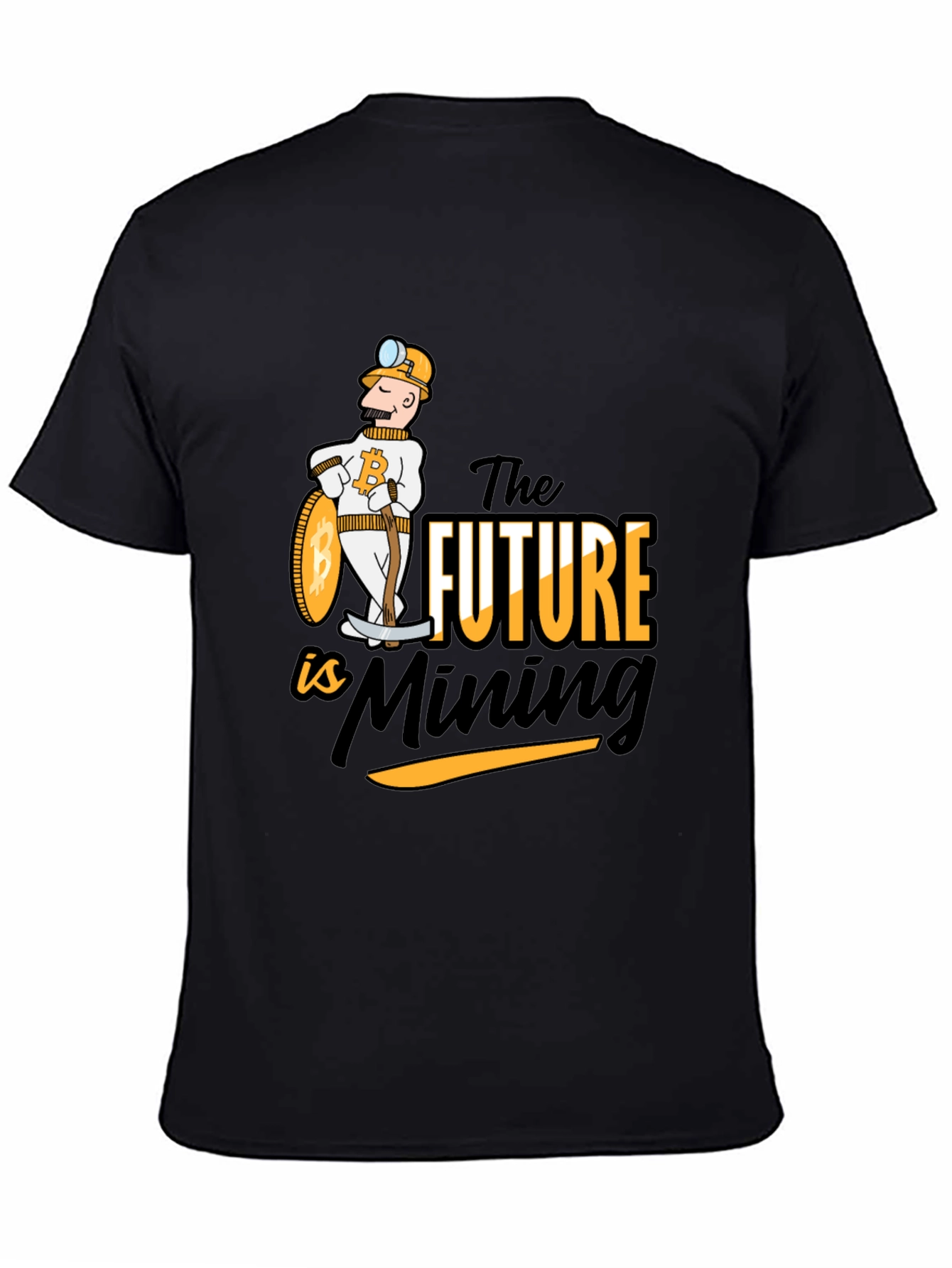 Bitcoin Mining Future Black T-Shirt