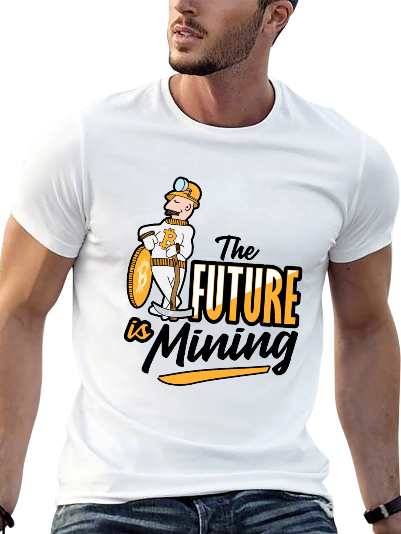 Bitcoin Mining Future Black T-Shirt