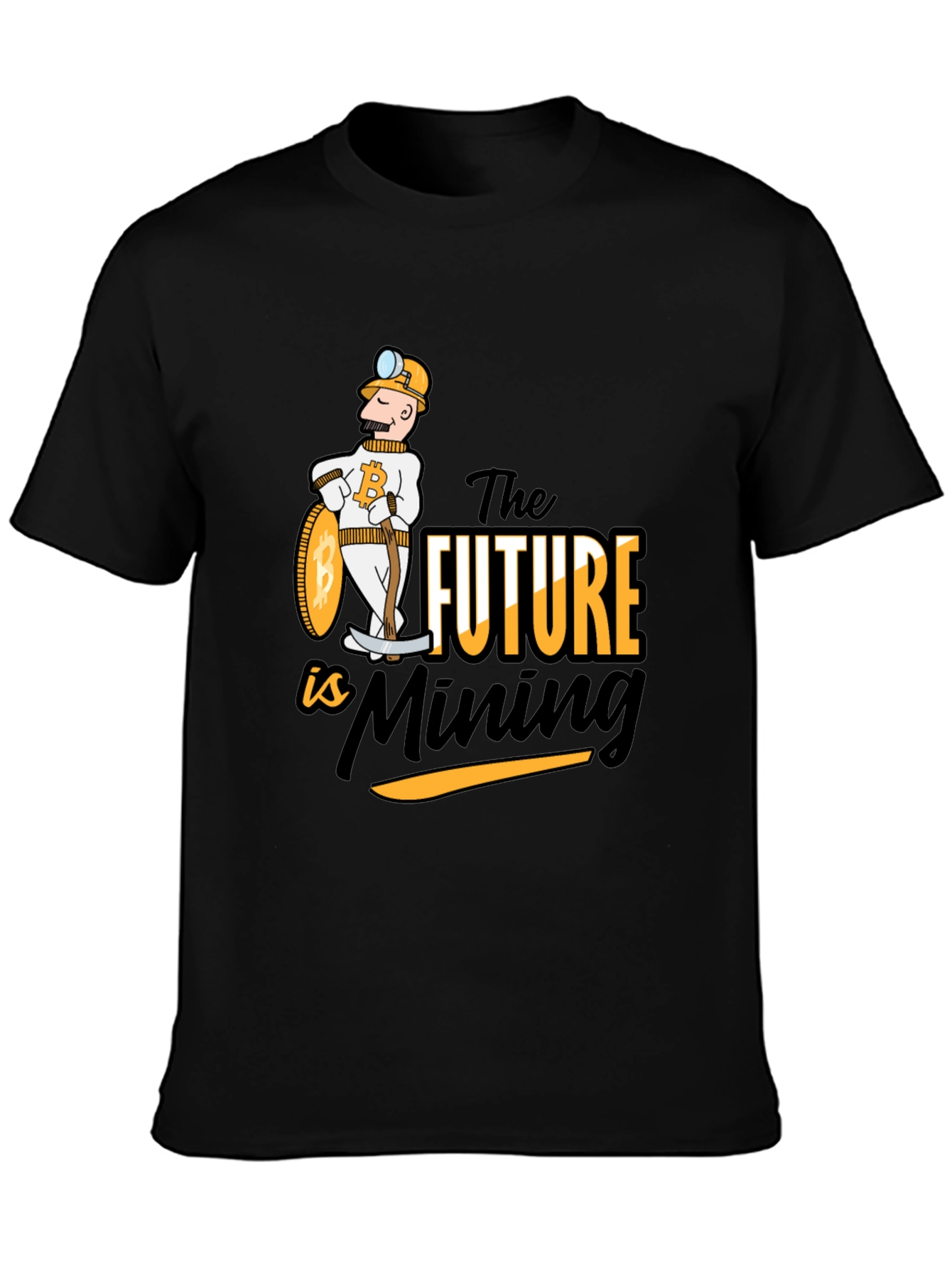 Bitcoin Mining Future Black T-Shirt
