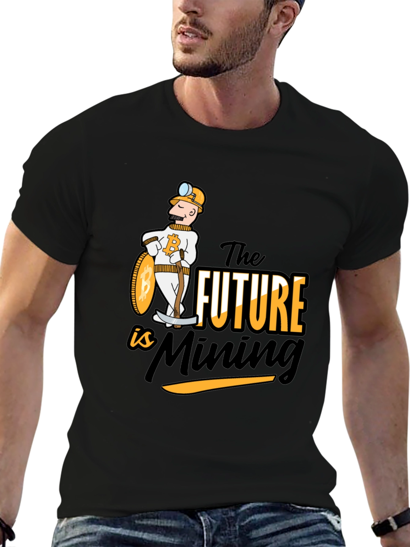Bitcoin Mining Future Black T-Shirt