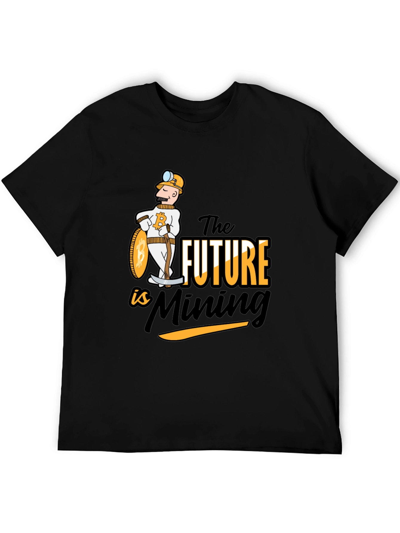 Bitcoin Mining Future Black T-Shirt