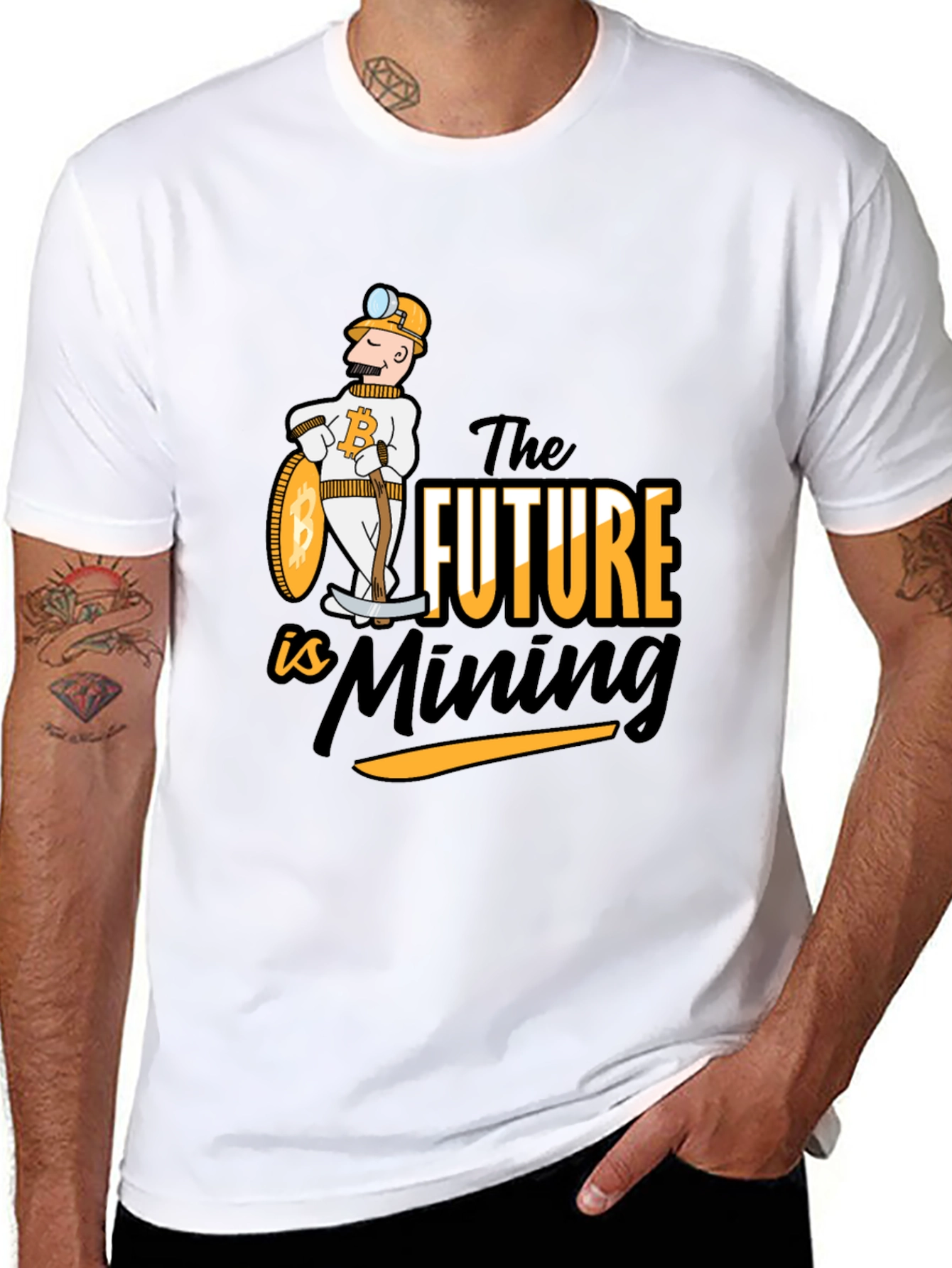 Bitcoin Mining Future Black T-Shirt
