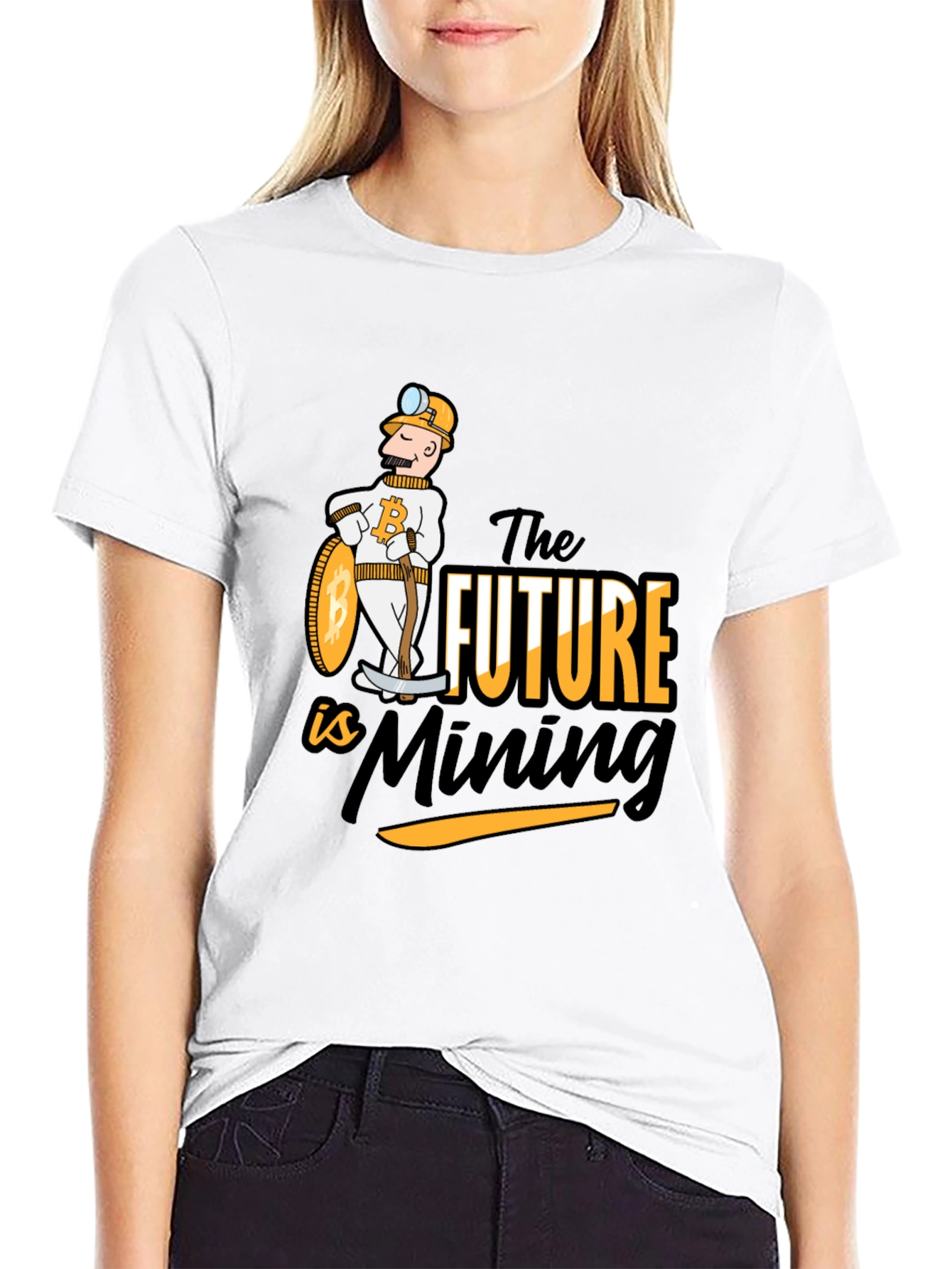 Bitcoin Mining Future Black T-Shirt