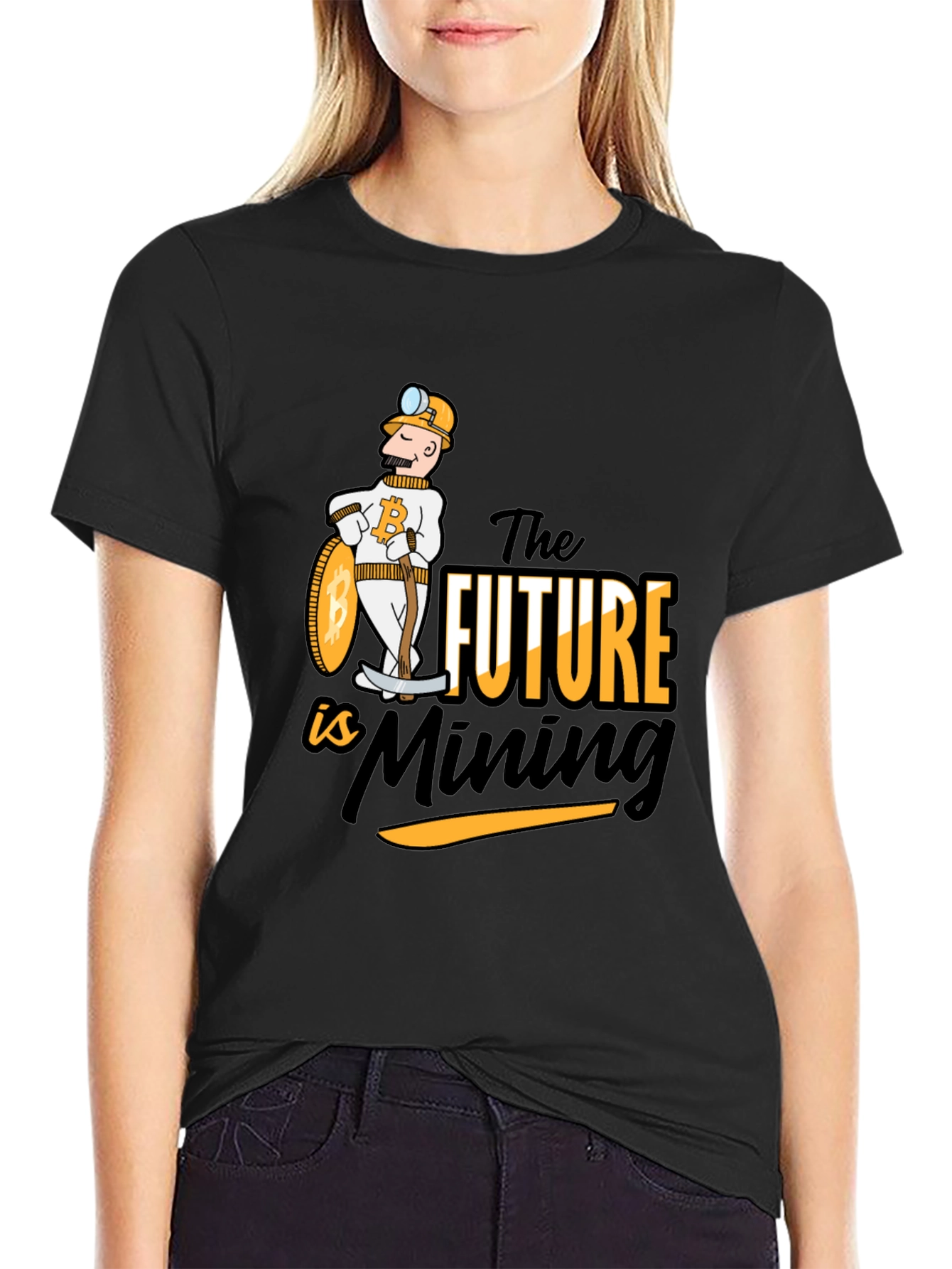 Bitcoin Mining Future Black T-Shirt